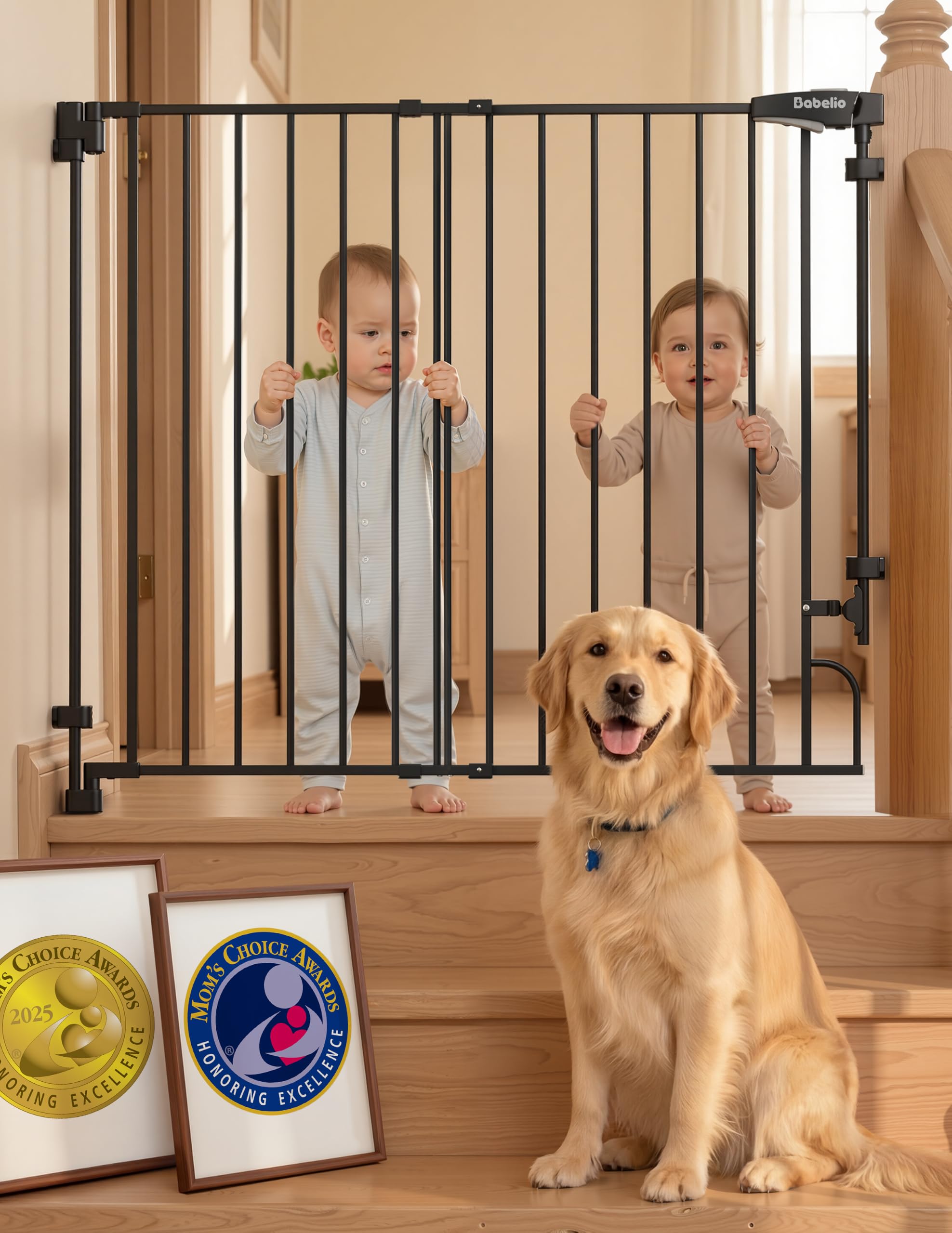 Photo 1 of Babelio Extra Tall Baby Gate - 29-43" W, Black