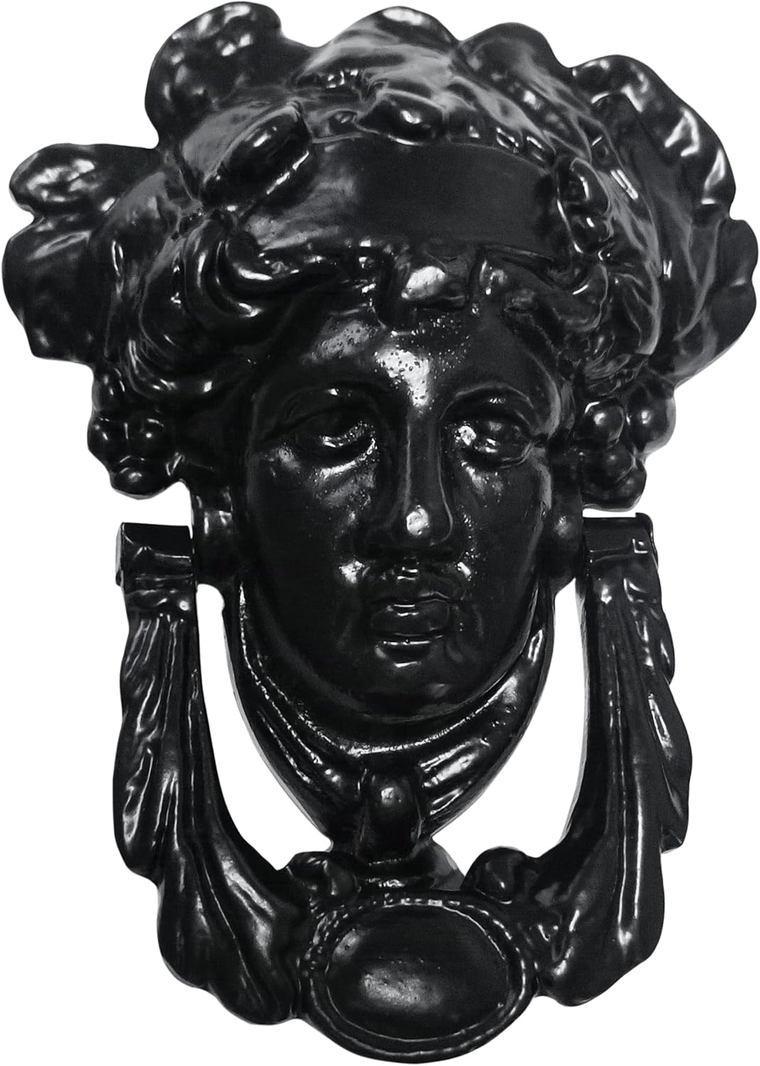 “Meducer” Black Antique Iron Door Knocker (Black Powder Coated Finish) - Supplied as 1 Piece Per Pack