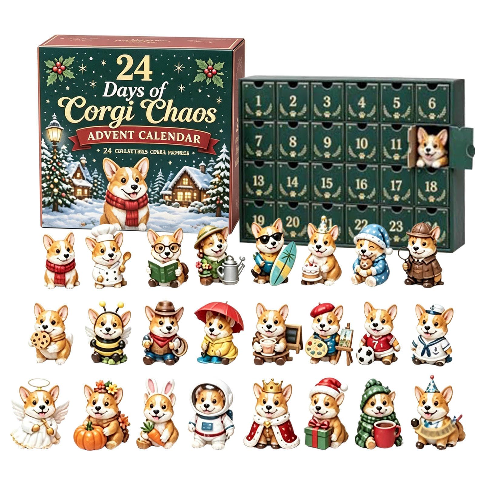 Dog Advent Calendar 2026, 24 Days Christmas Countdown