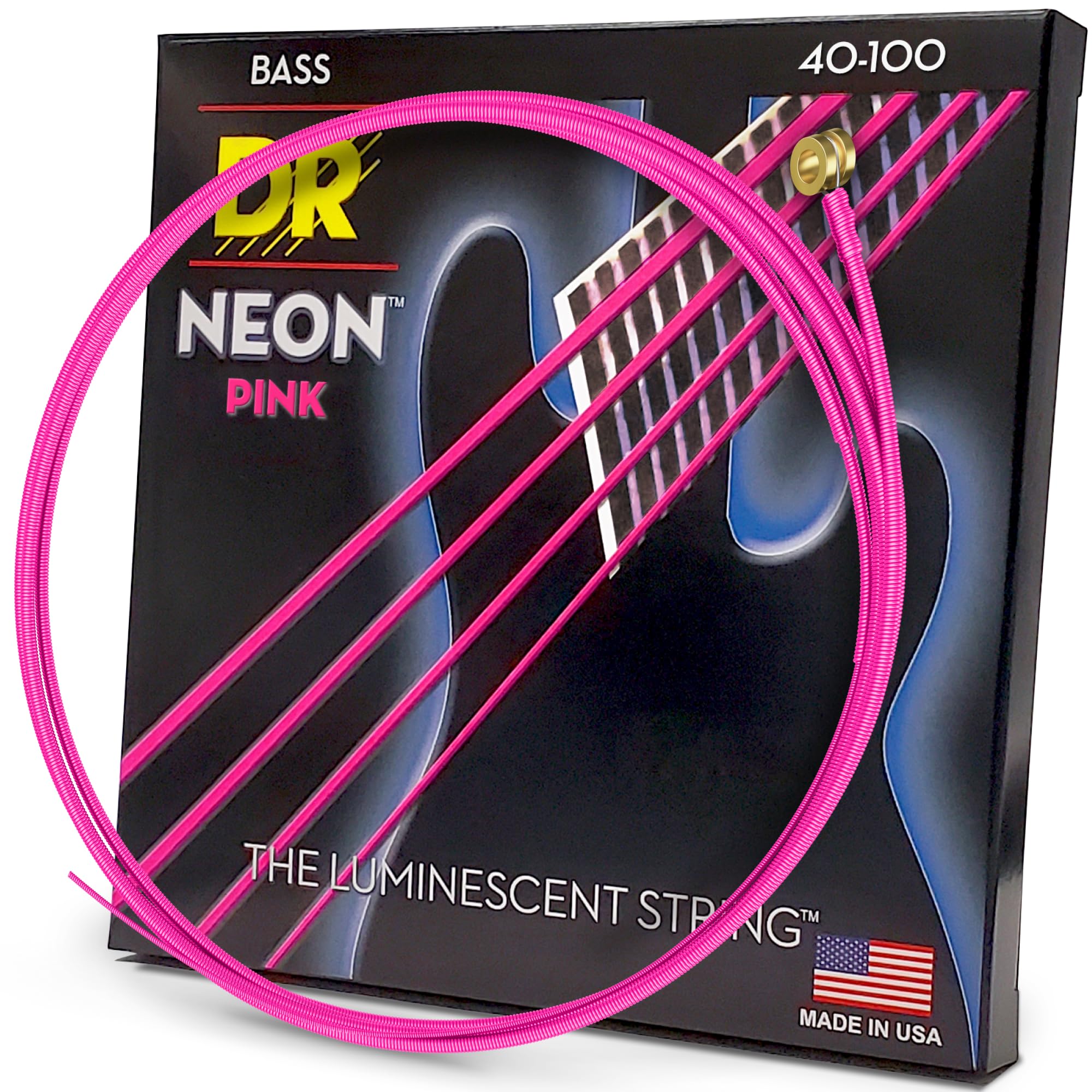 DR Strings HI-DEF NEON Bass Guitar Strings (NPB-40)