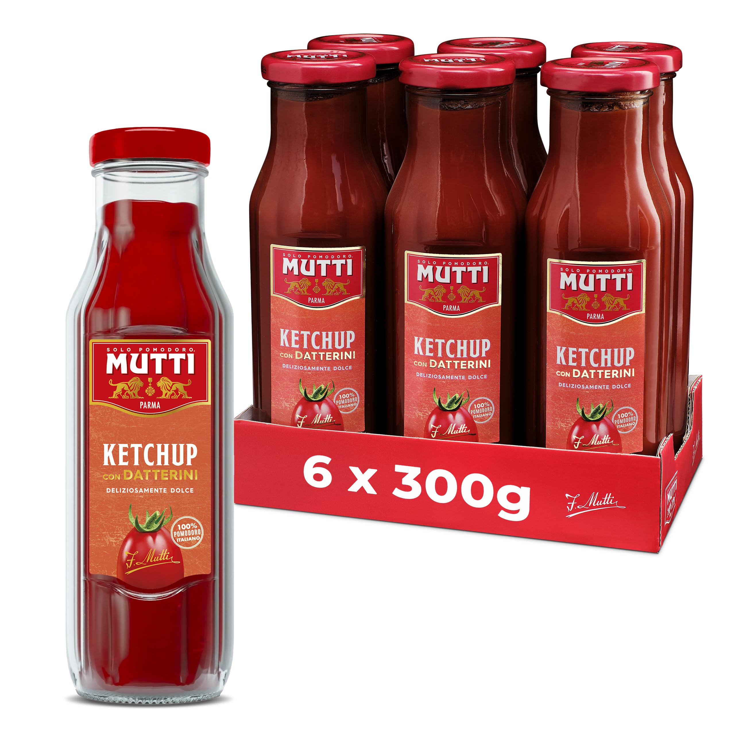 Mutti Datterini Tomato Ketchup 300g (Pack of 6)