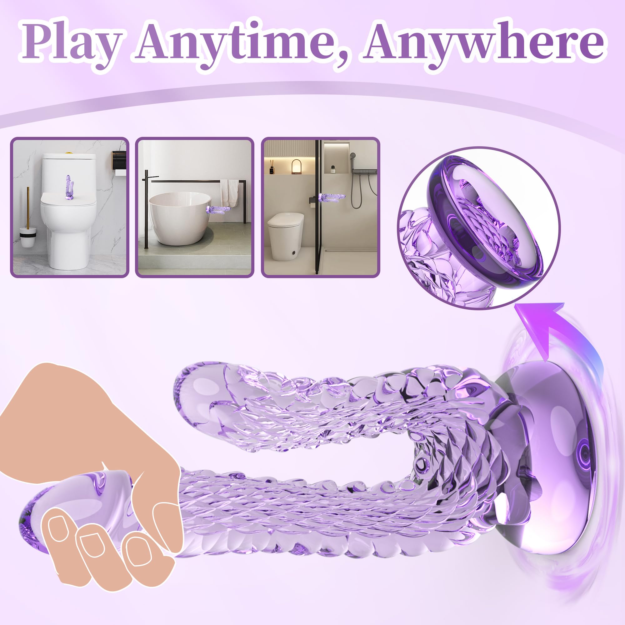 Realistic Dragon Double Ended Dildo for Beginners with Flared Suction Cup Base for Hands-Free Play, Flexible Monster Anal Dildo with Curved Shaft for Vaginal G-spot and Anal Play
