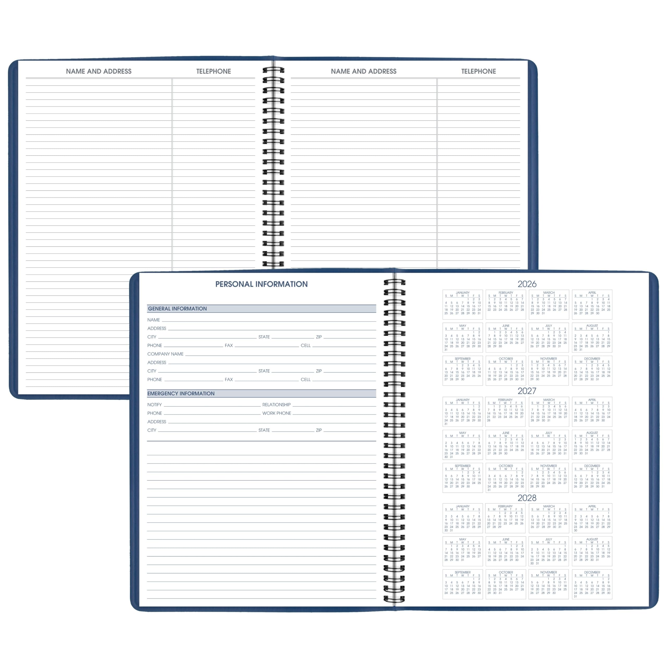 AT-A-GLANCE Terminkalender 2027, Wochenplaner, 21 x 27,9 cm, Blau (709402027)