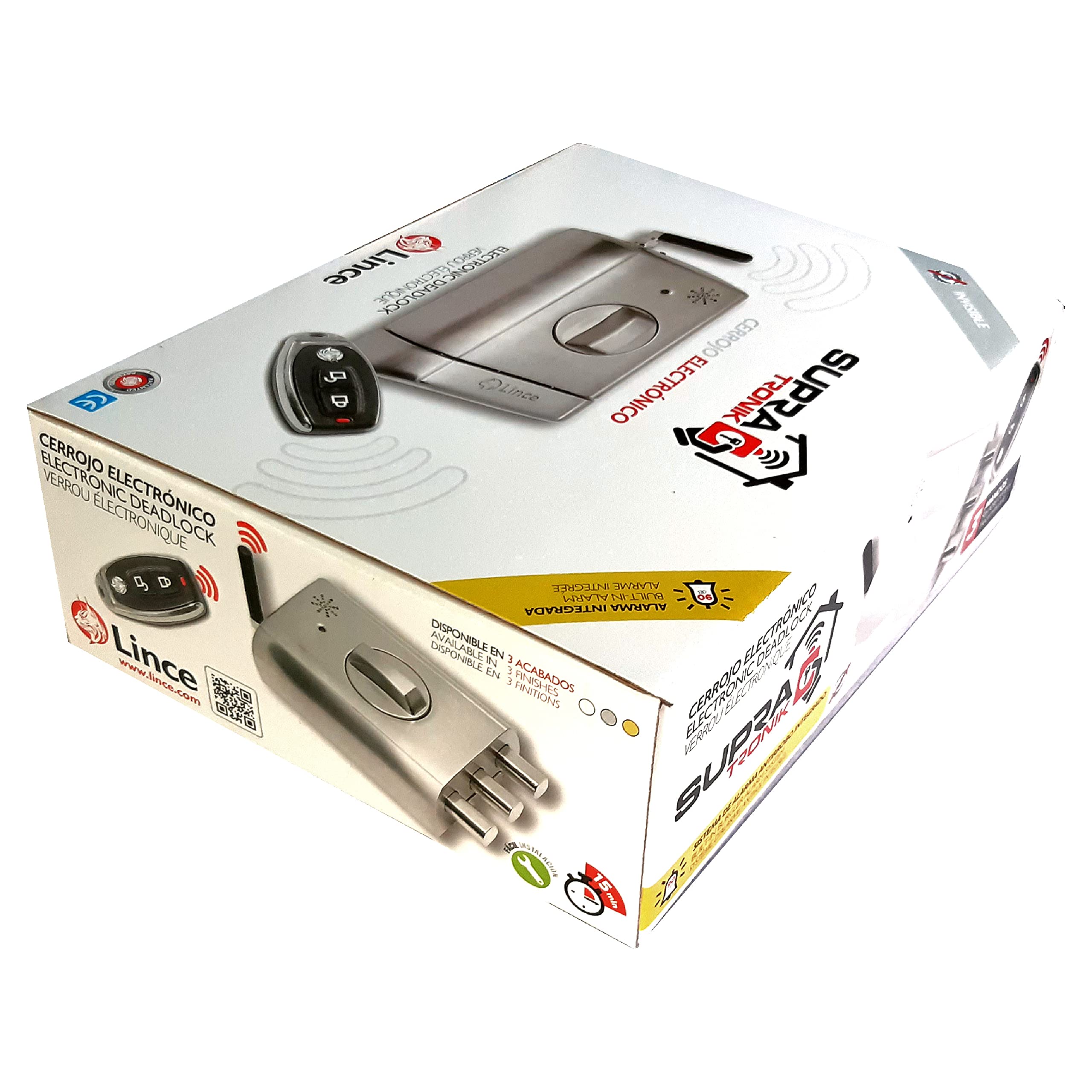 Lince Cerradura electrónica Invisible con Alarma SUPRATONIK, Oro