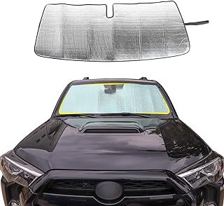 Front Windshield Sunshade - JeCar for 4runner Sunshade Car Sun Shade Heat Shield Custom-fit Sunshade Sun Visor Mat for 2017 2018 2019 2020 2021 2022 Toyota 4runner SUV