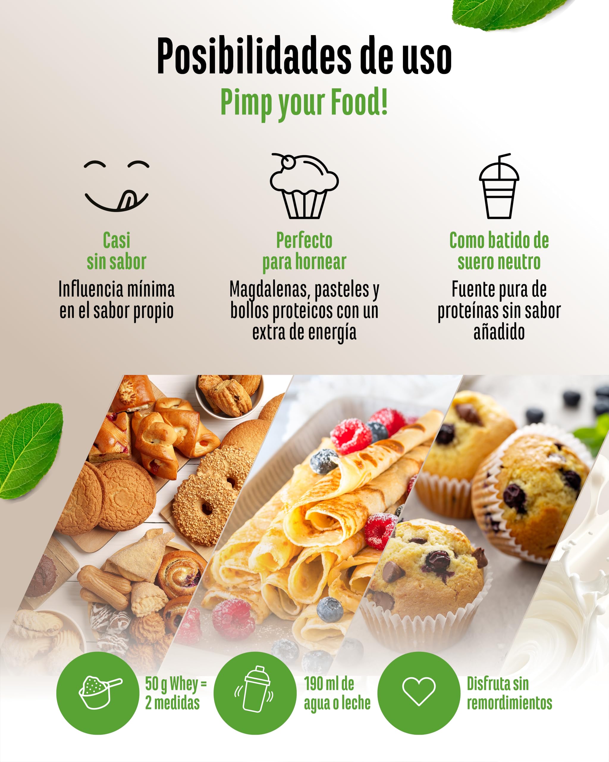 vit4ever Yummy Kitchen Protein - 1000 g - 82% Proteína - Sabor Neutro