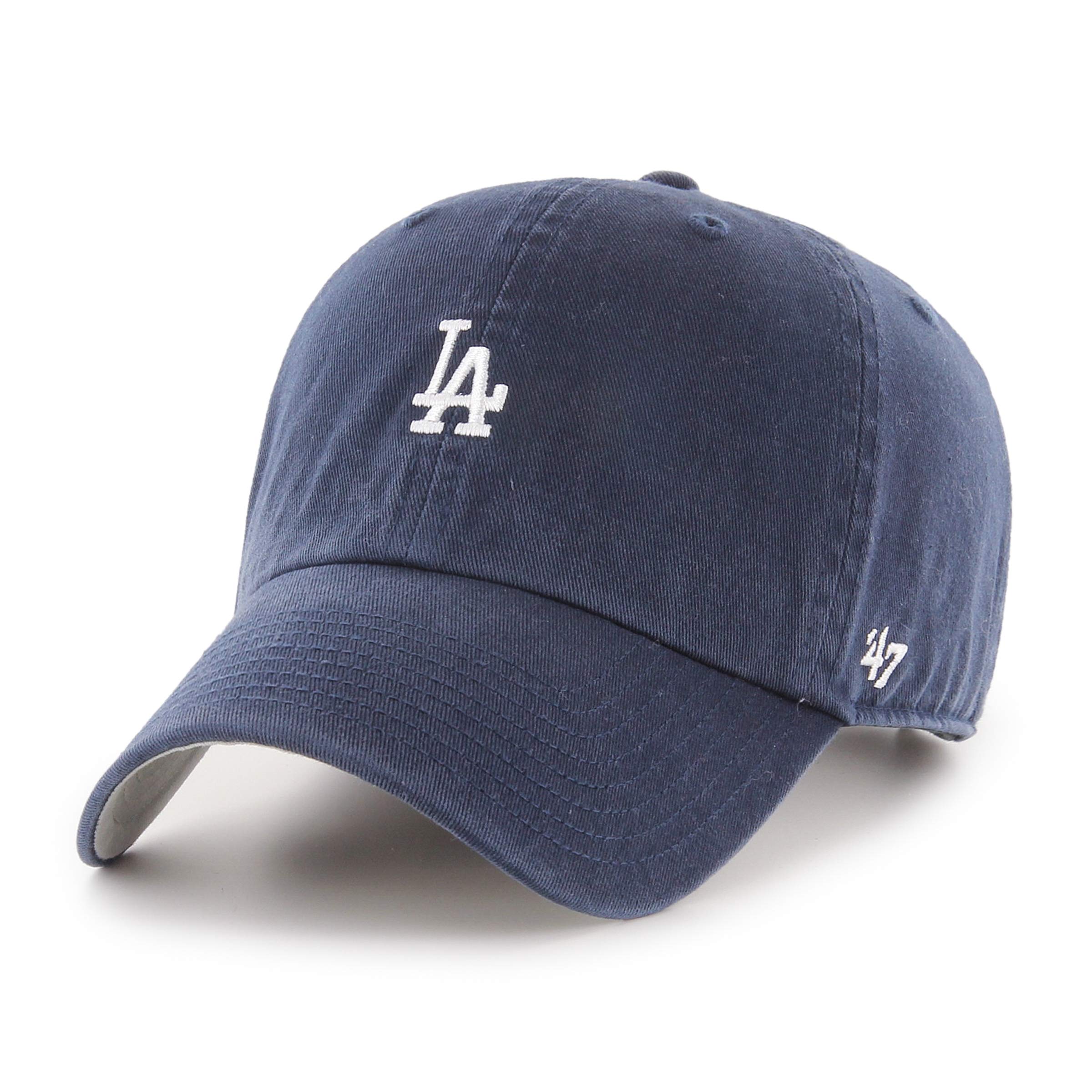 Cappellino Regolabile '47 Base Runner - LA Dodgers Navy - Twill Cotone Lavato, Visiera Curva - 4