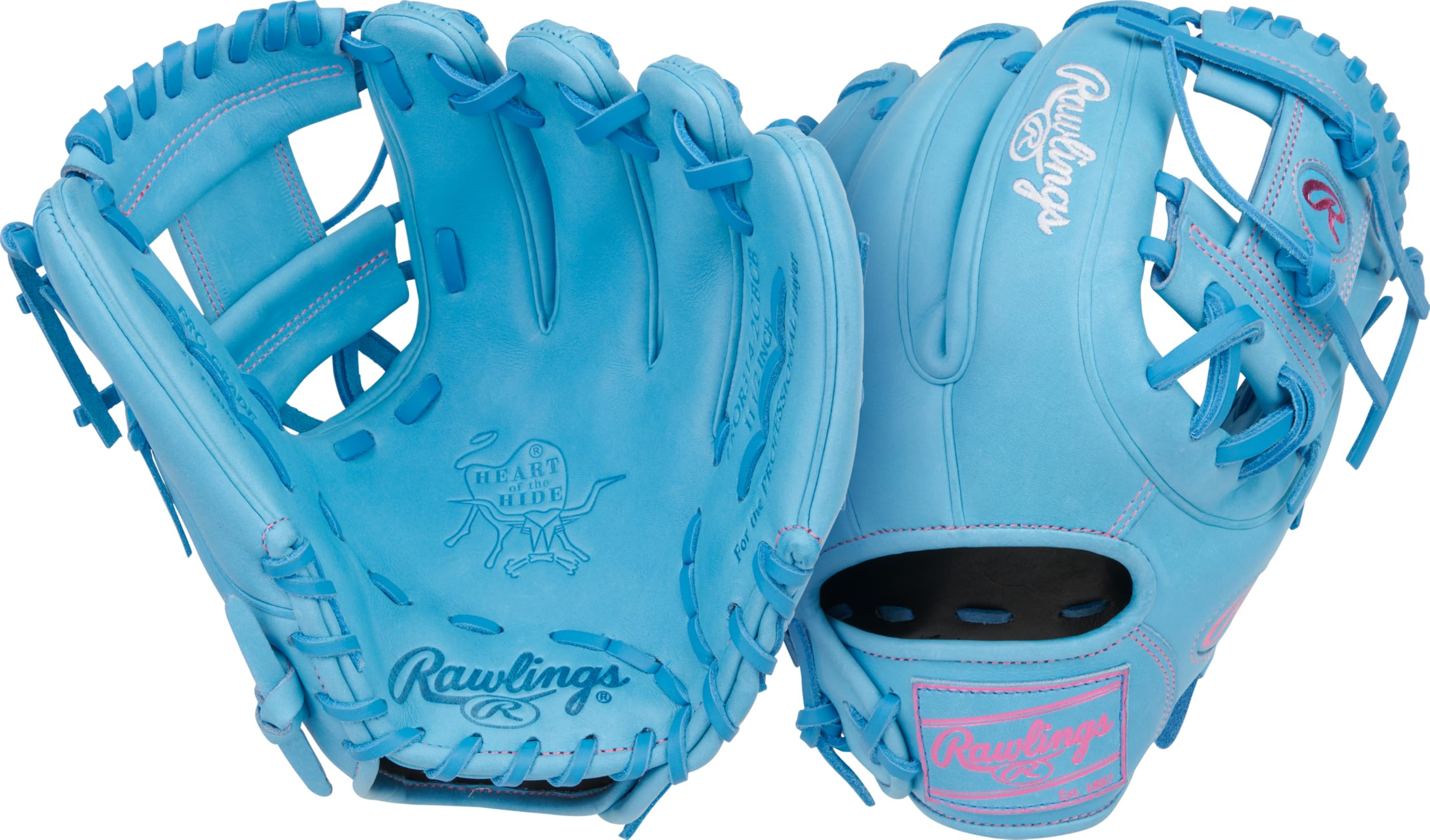 Rawlings | Heart of The Hide Baseball Glove | Traditional Break-in | Sizes 11.25" - 12.75" | Multiple Styles