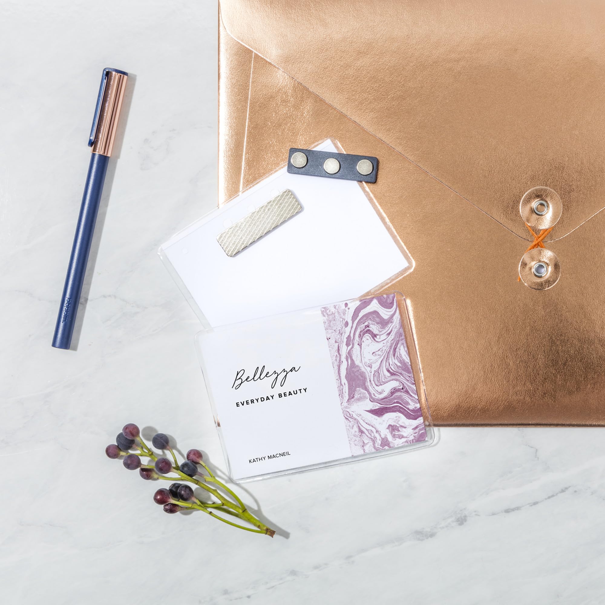 Avery Customizable Name Badges, Magnet Style, 3" x 4", Clear Name Tag Holders, White Laser/Inkjet Printable Inserts, 48 Total (8781) - Image 4