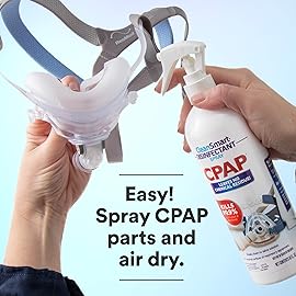 CleanSmart CPAP Disinfectant Spray, Kills 99.9% of Bacteria and Viruses on CPAP Equipment, No Residue, 16 oz (Pack of 2)