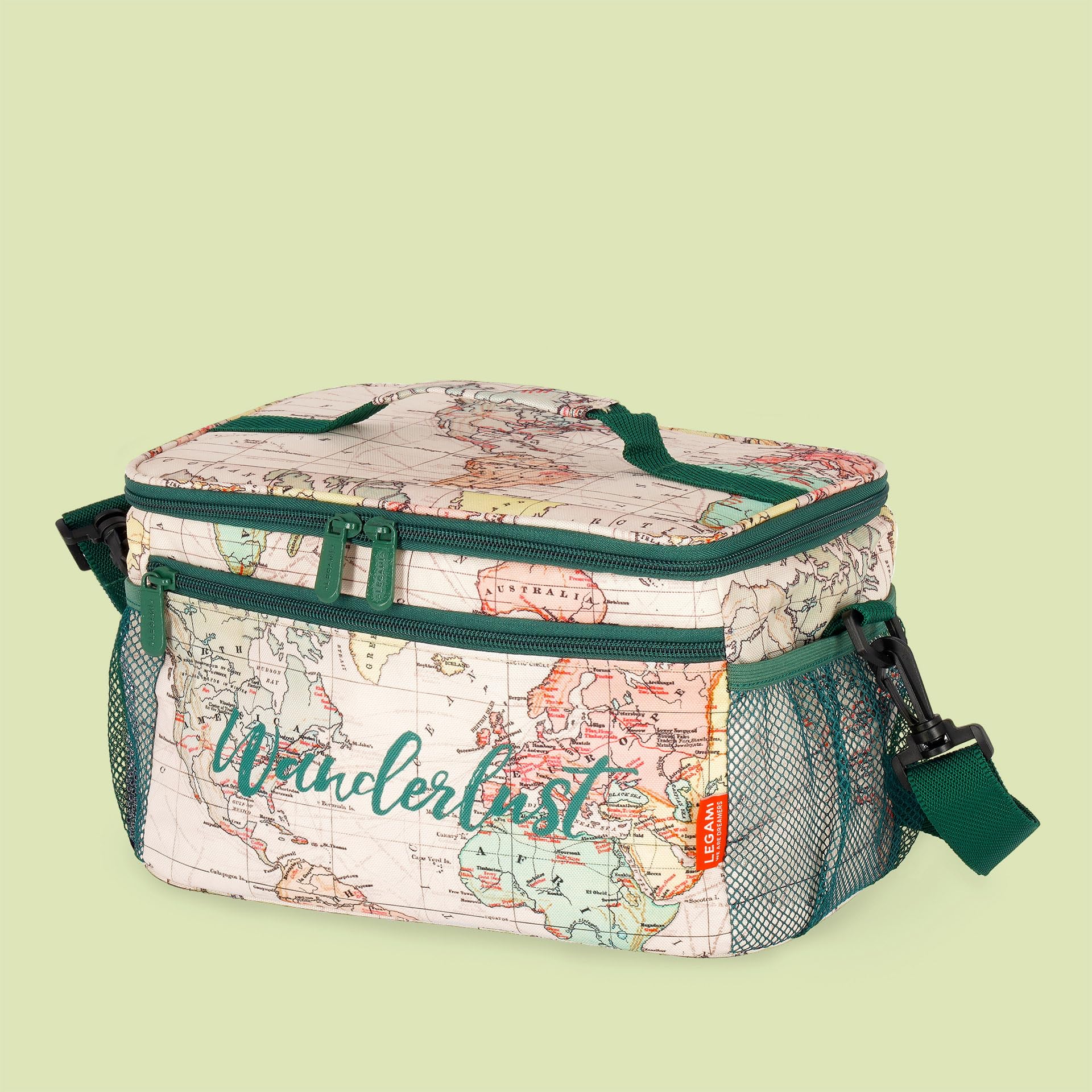 Legami - Torba termoizolacyjna na lunch, termoizolacyjna torba na lunch, biuro, pracę, torba na lunch o pojemności 7,7 litra, regulowany pasek na ramię, 28 x 17 x 15 cm