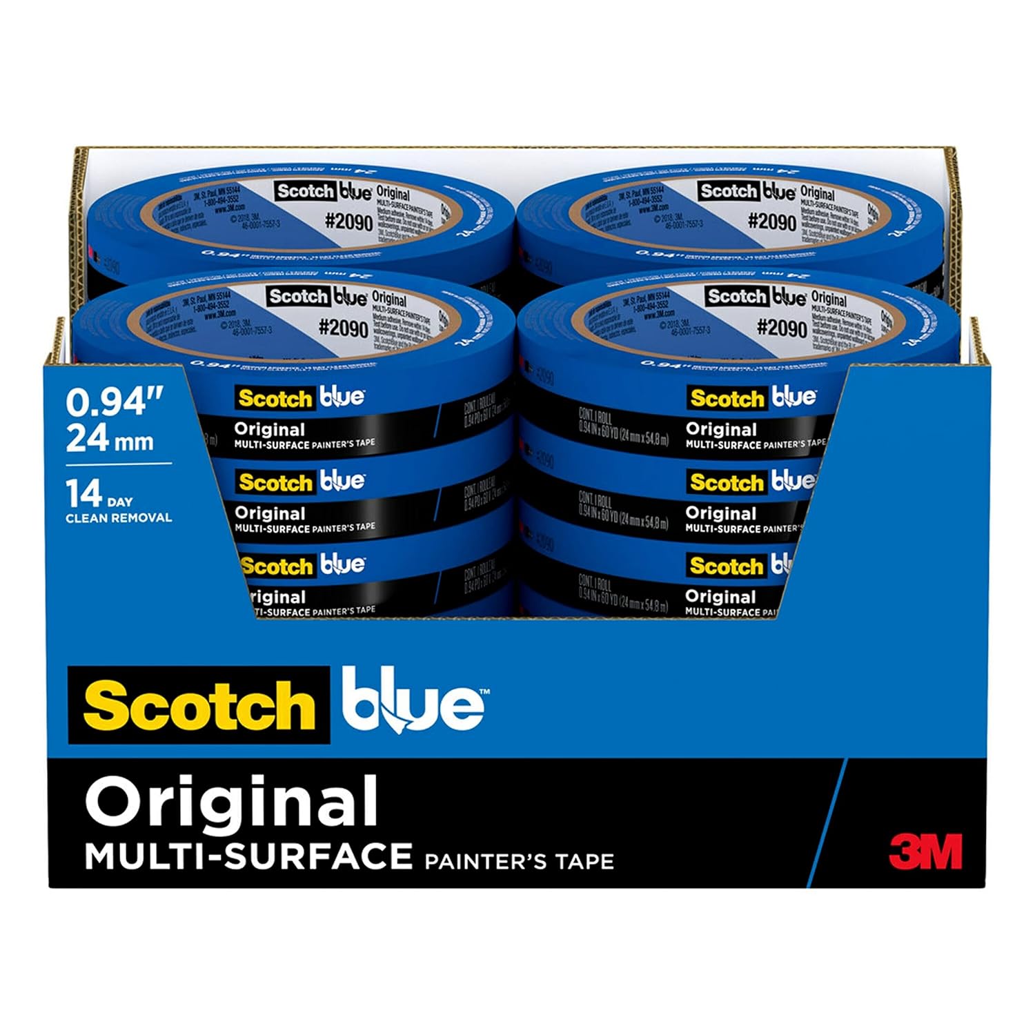 ScotchBlue Original MultiSurface Painter's Tape, 0.94 Inches x 60