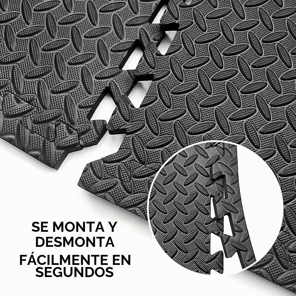 PROIRON Estera Protectora de Suelo EVA Antideslizante para Gimnasio Fitness