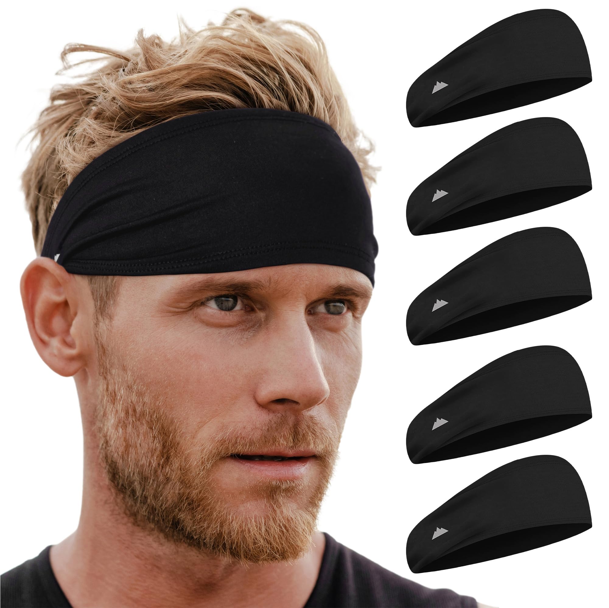 Tough Headwear Mens Headband | Sweat Headbands for Men Women Working Out Running Sports – Athletic Sweat Band Exercise