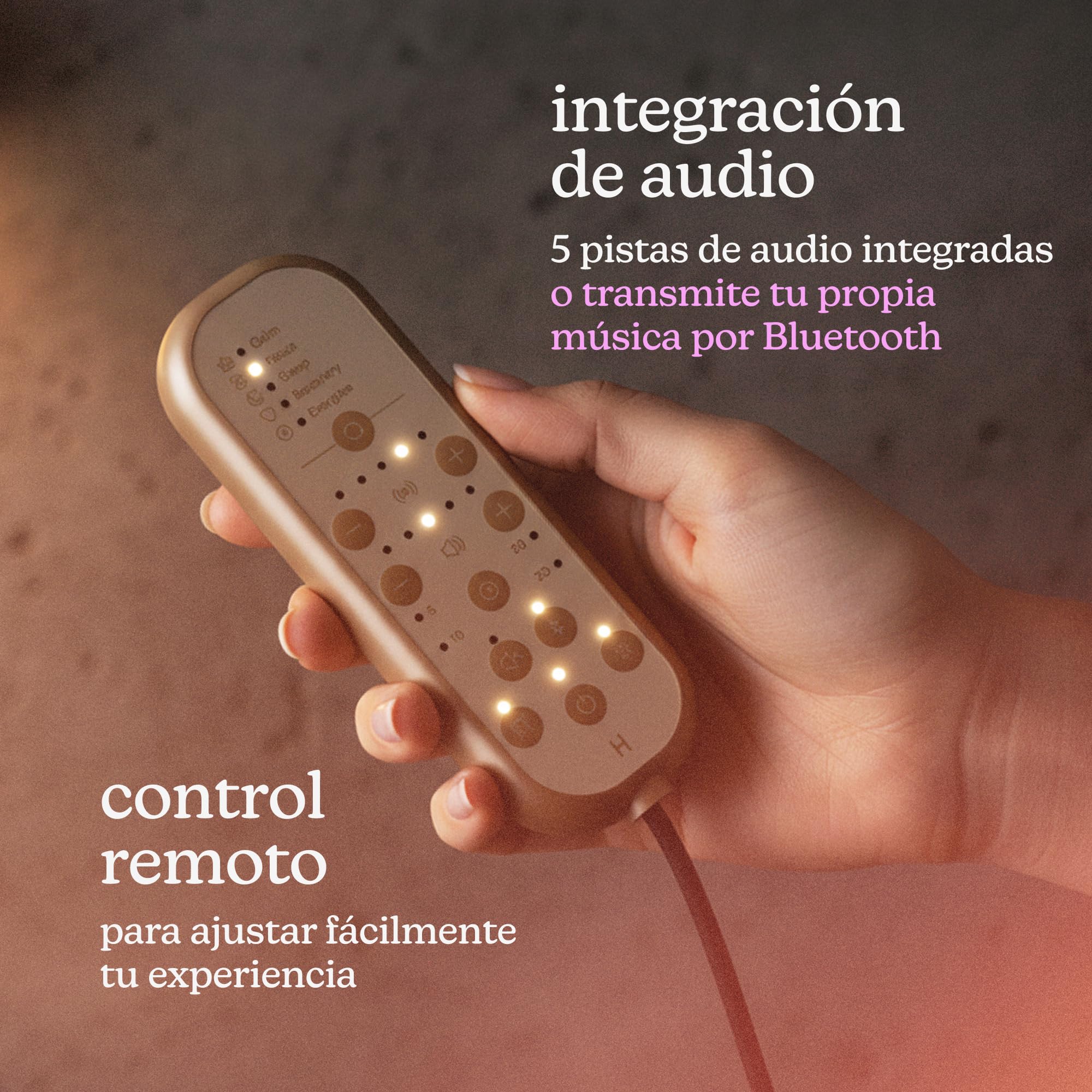 Homedics Bridge Cojín de Masaje Vibroacústico para Silla