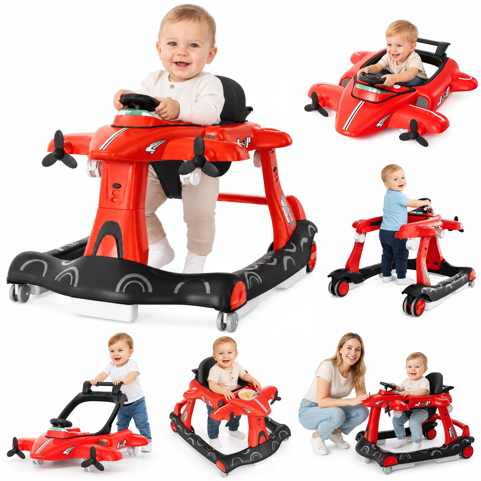 Amazon.com: Xilingol 6-in-1 Baby Walker with Wheels, Airplane