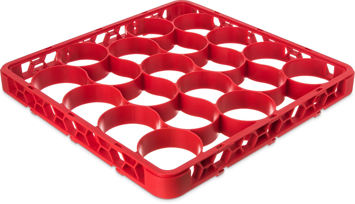 Carlisle FoodService Products CFS REW20SC05 OptiClean NeWave 20 Compartment Glass Rack Extender, Red (Pack of 6)