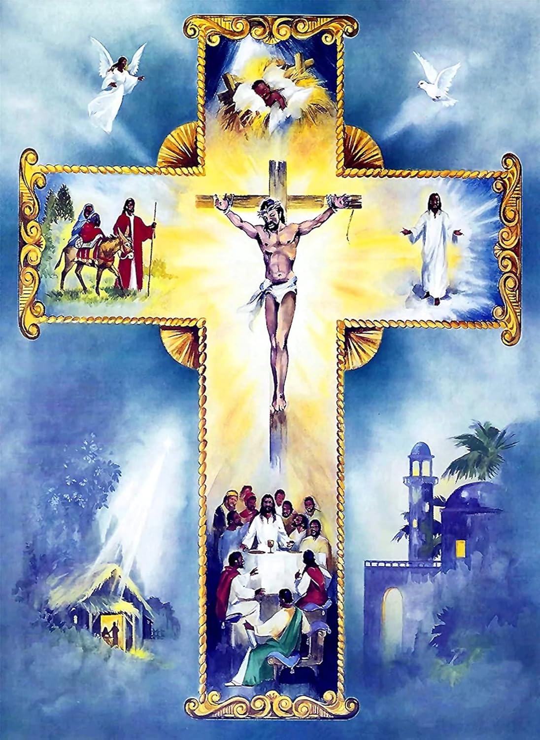 Christian Cross Jesus Jigsaw Puzzle 300 Piece Religious