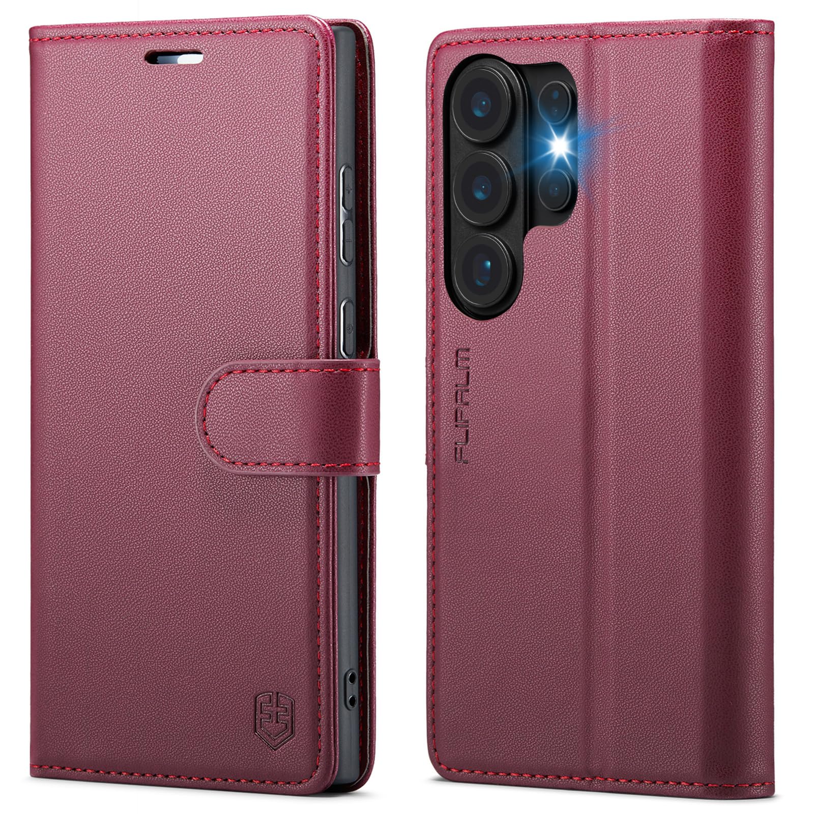 Photo 1 of FLIPALM Wallet Case for Samsung Galaxy S26 Ultra - Red