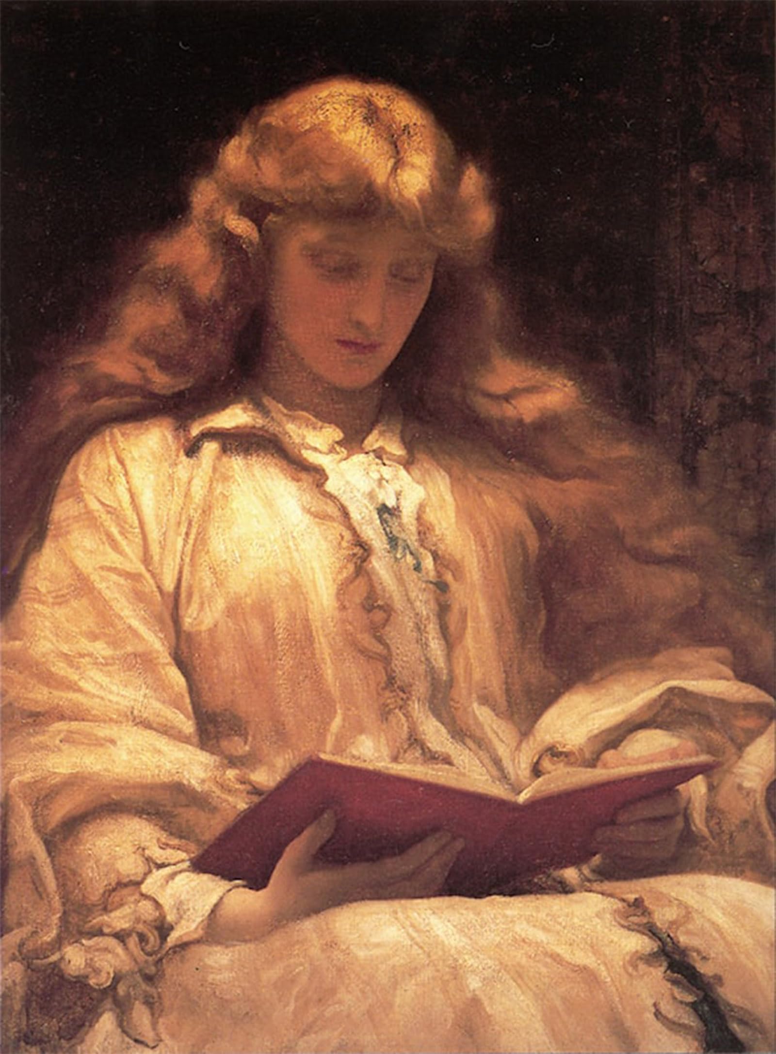 Serendipitp No Frame Abstract Painting Mural Print Picture Wall Decor Painting The Maid With The Yellow Hair By Lord Frederick Leighton Vintage Wall Artwork For Home Decor 60X90cm