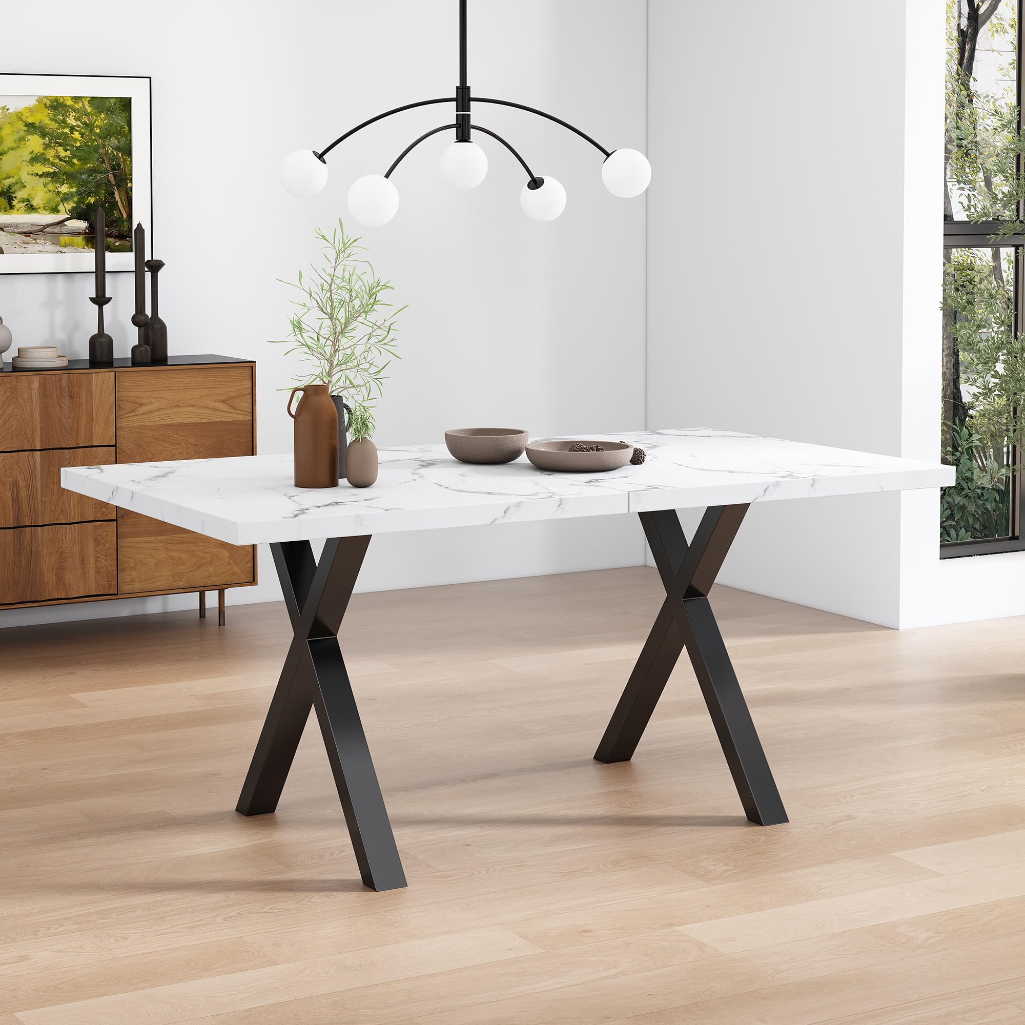 Goeria Eettafel 140 x 80 cm, 1 stuk, moderne keukentafel