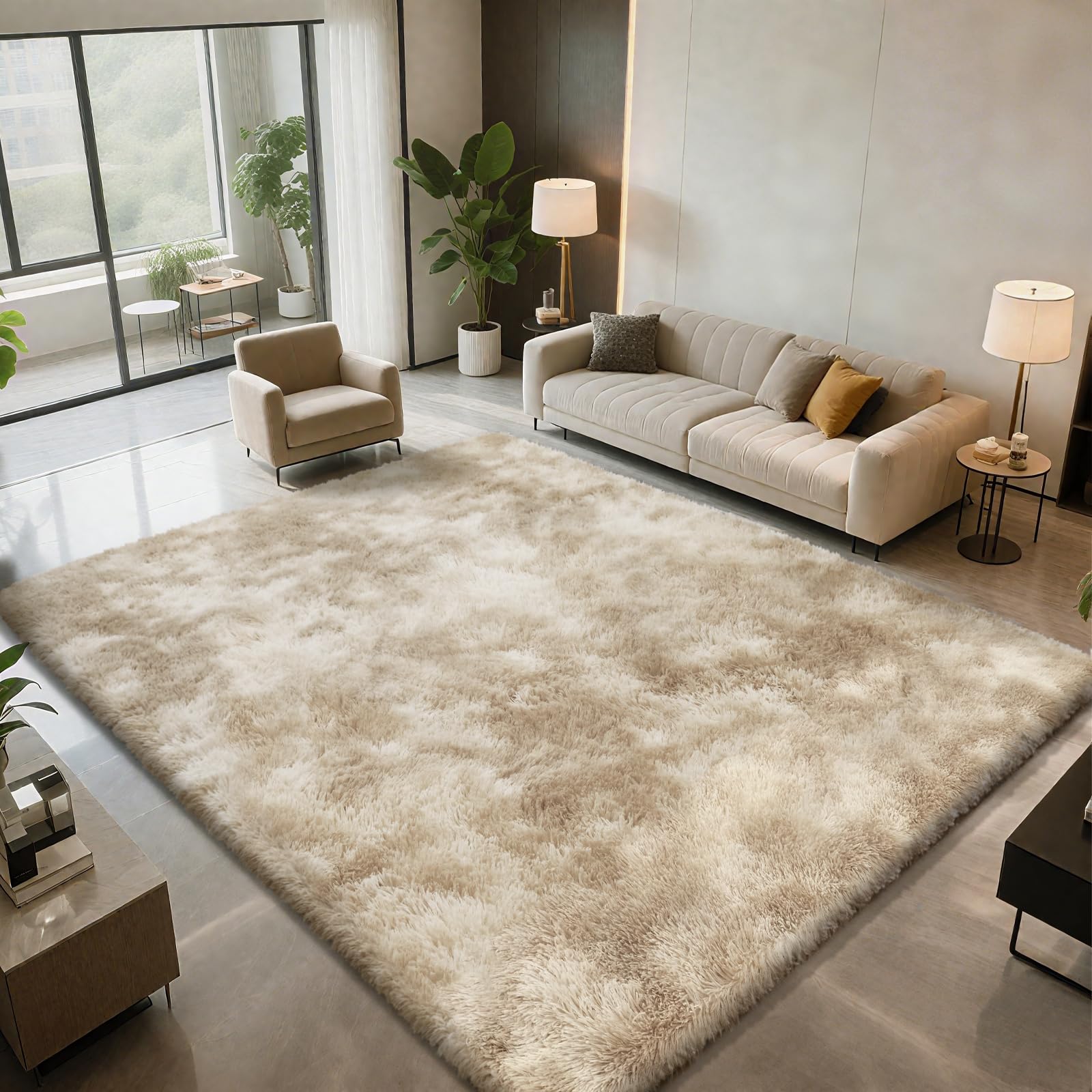 Shag Area Rugs for Bedroom Living Room 5X8 Ultra Soft Fluffy Area Rugs for Dorm Indoor Carpet Nursery