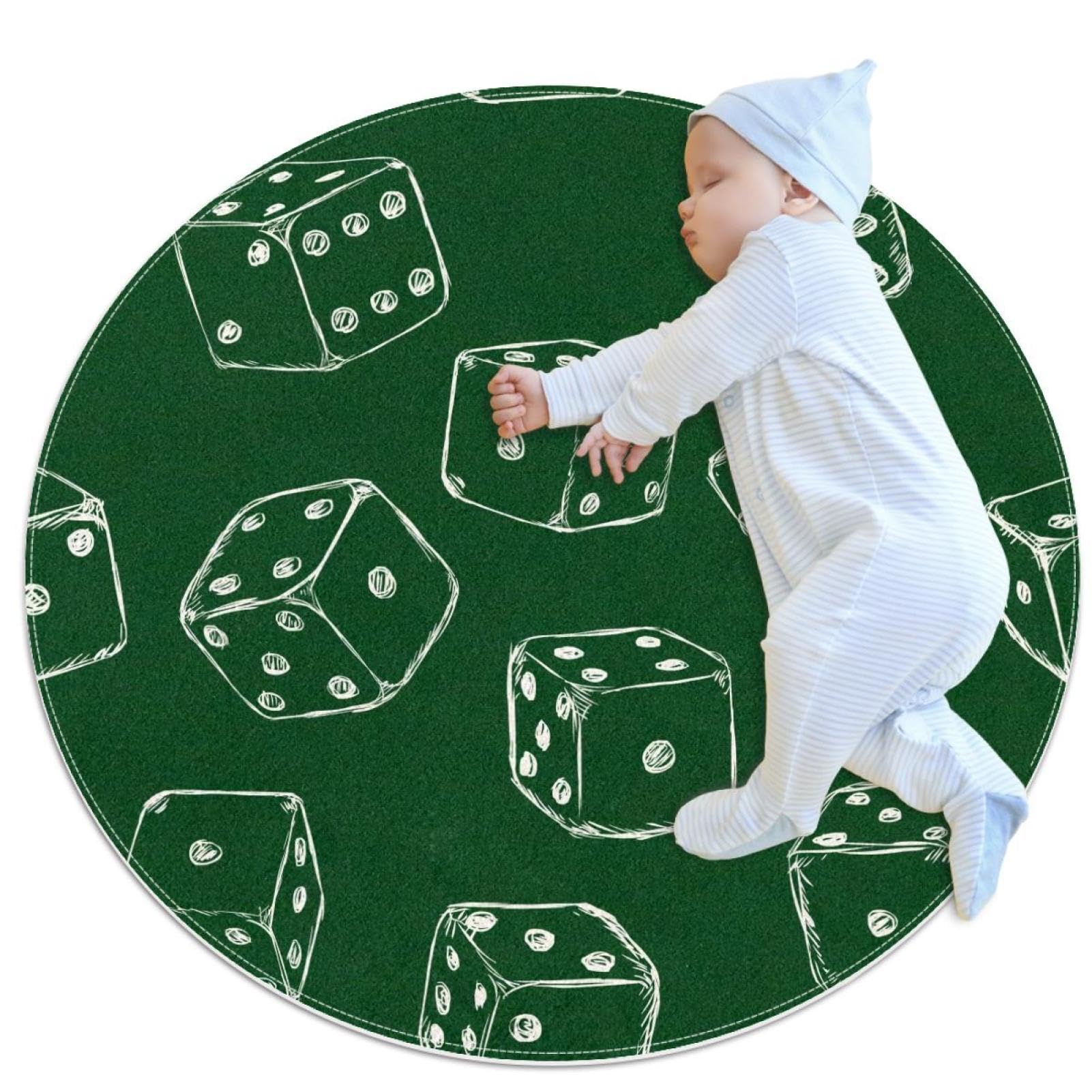 Tapis de salle de bain antidérapant rond évite les glissades 1m