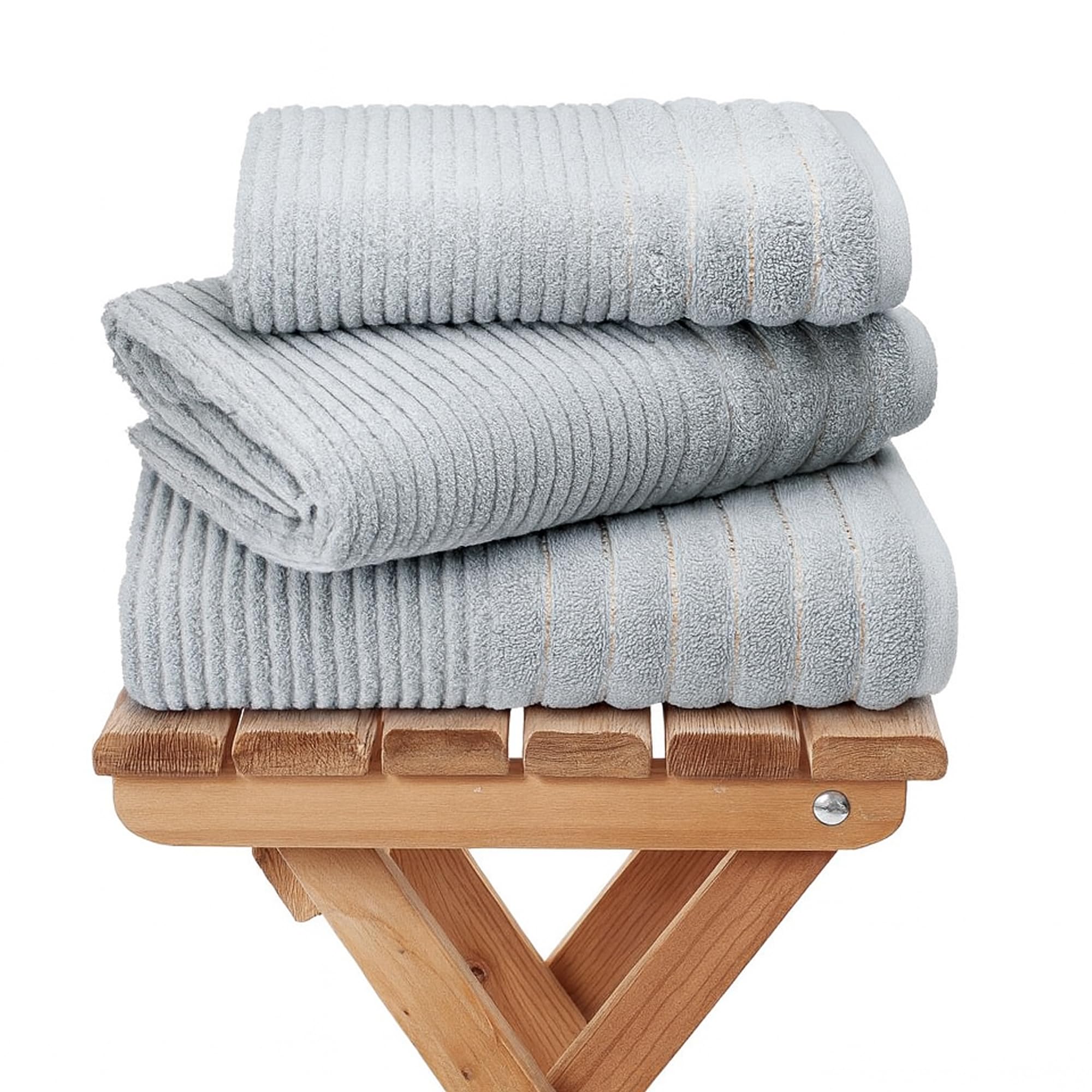 Lions Towels - 2 Piece Bath Sheets 90x140cm, Premium 100% Cotton Quick Dry Extra Large Bathroom Towel Set for Spa Gym Home - Highly Absorbent Soft Feel, Hotel Quality, Silver Grey