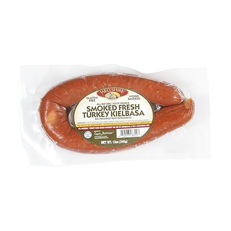 Amazon Com Wellshire Farms Turkey Sausage Kielbasa Smoked 12 Ounce Grocery Gourmet Food