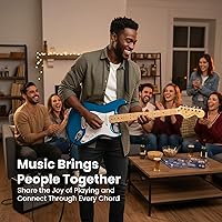 Vista 7 de Fender Squier Affinity Stratocaster HSS - Paquete Azul Lake Placid con Amplificador Frontman 15G, Cable de Instrumento, Funda, Correa, Púas y DVD