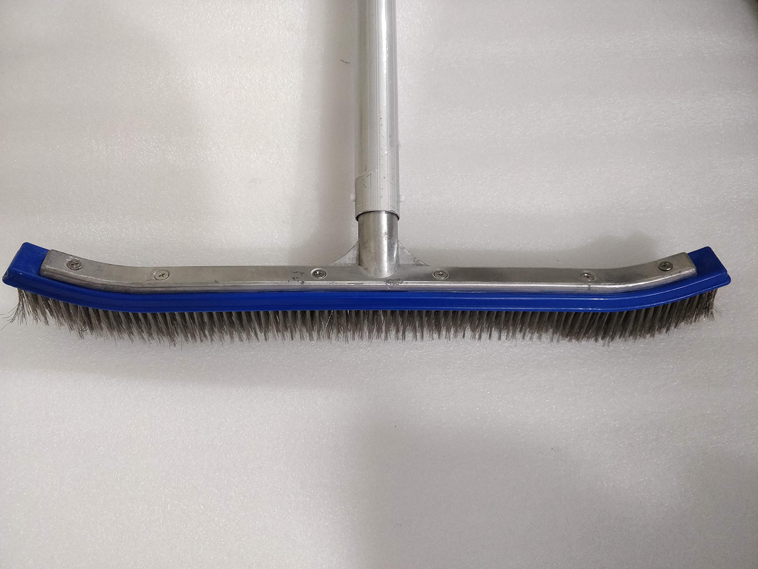 Spiryfi Telescopic Pool Cleaning Pole with Algae Brush - 15.74 Foot Aluminum Adjustable 2-Piece Set