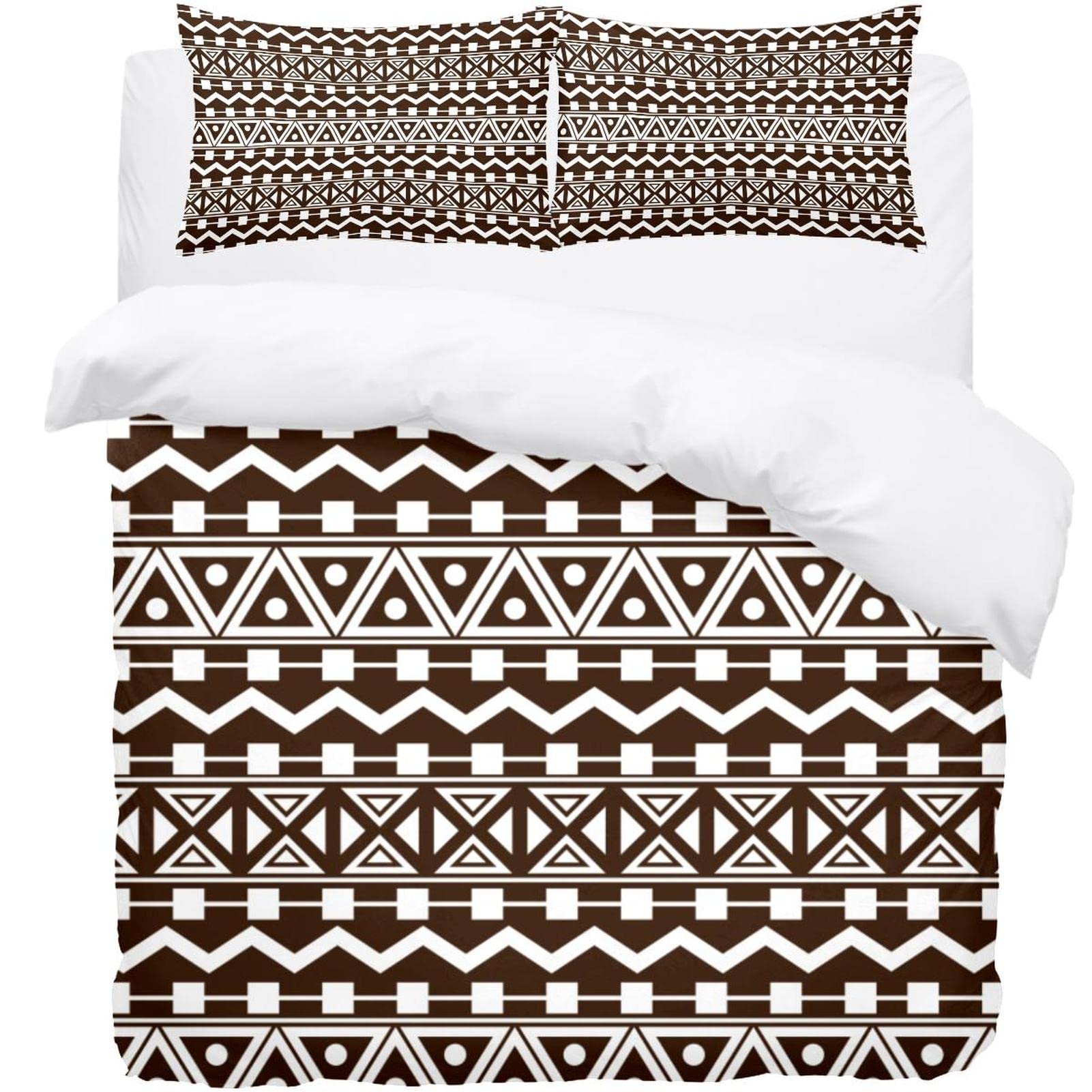 Housse de couette design indien et ses 2 taies d'oreiller de qualité supérieure pour lit Queen
