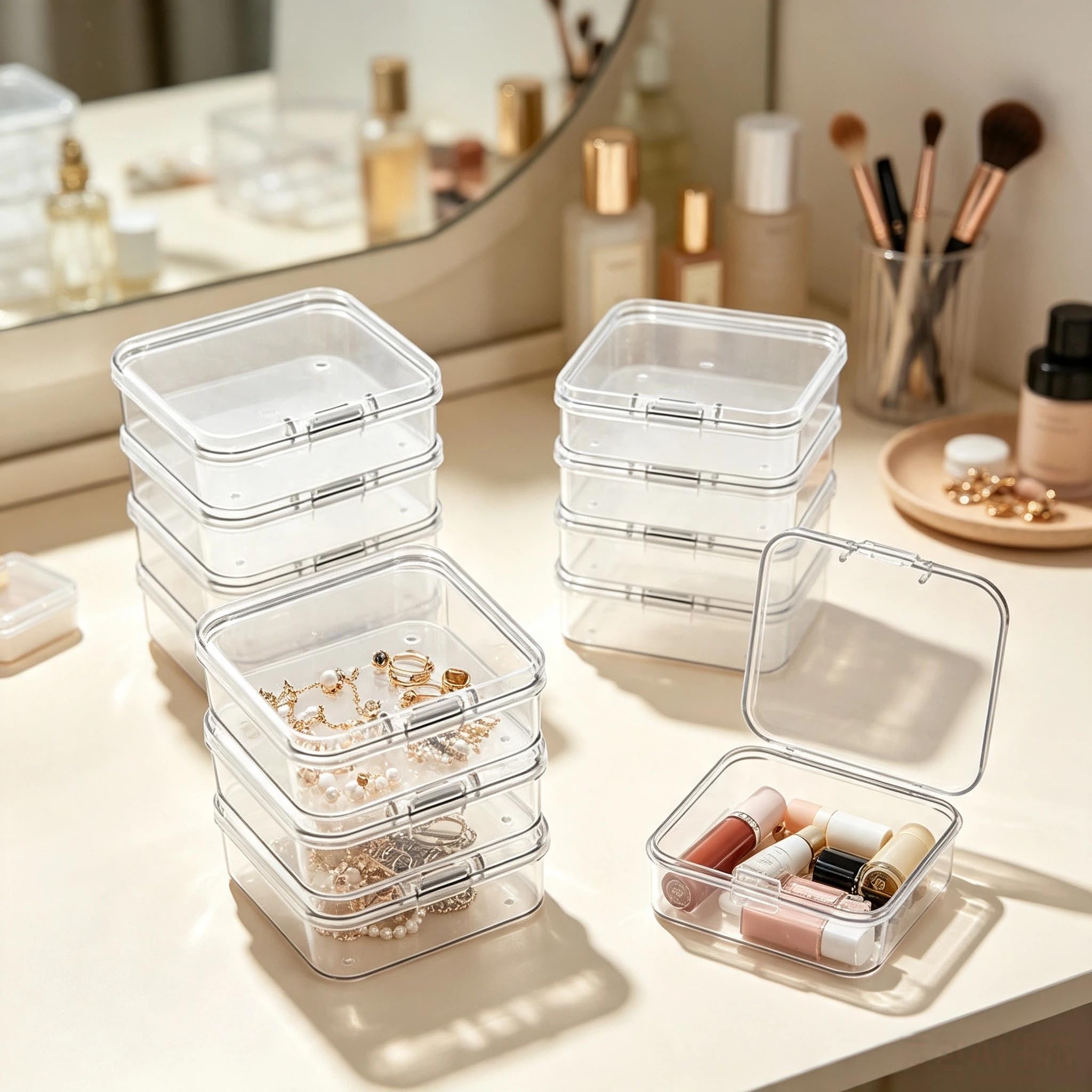 Amazon.co.jp: youpinku 透明ケース 10個 小物整理用 : ホビー