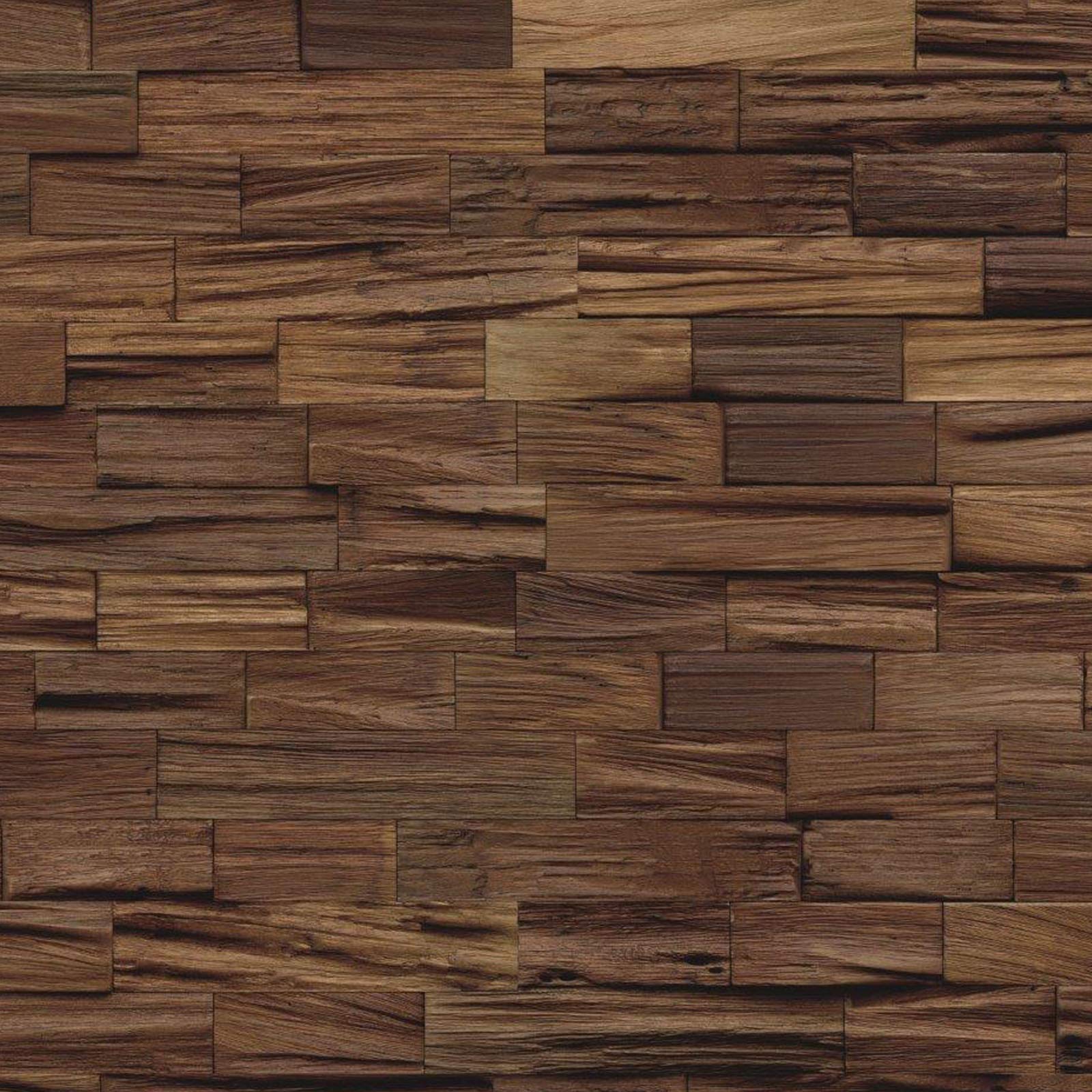 INDO 3D Wandpaneel Axewood FSC Bangkirai | 20,00x50,00 cm, 0,50 m² Packung