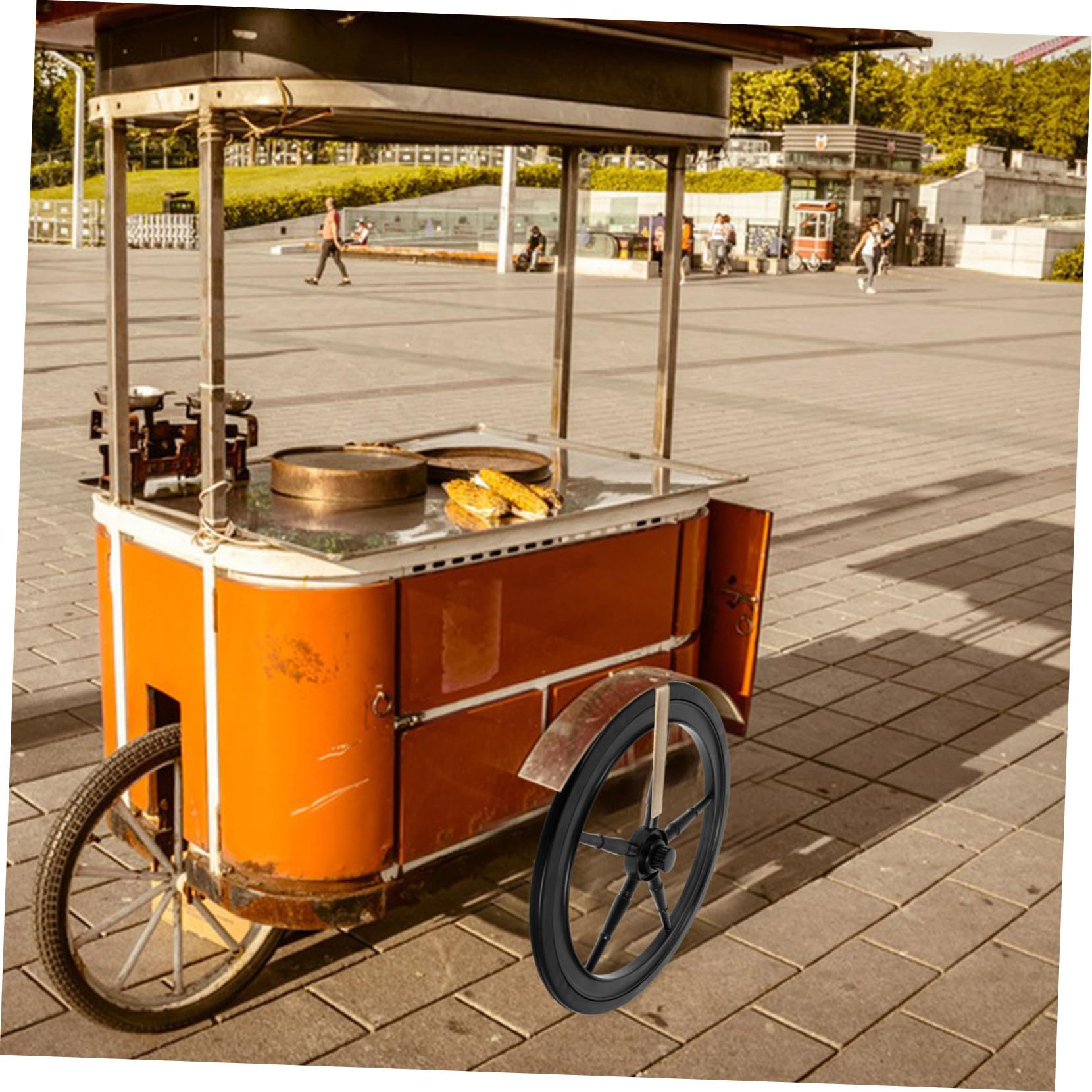 Ersatzräder für Schubkarren und Wagenräder Schwarz Kunststoff Gummi