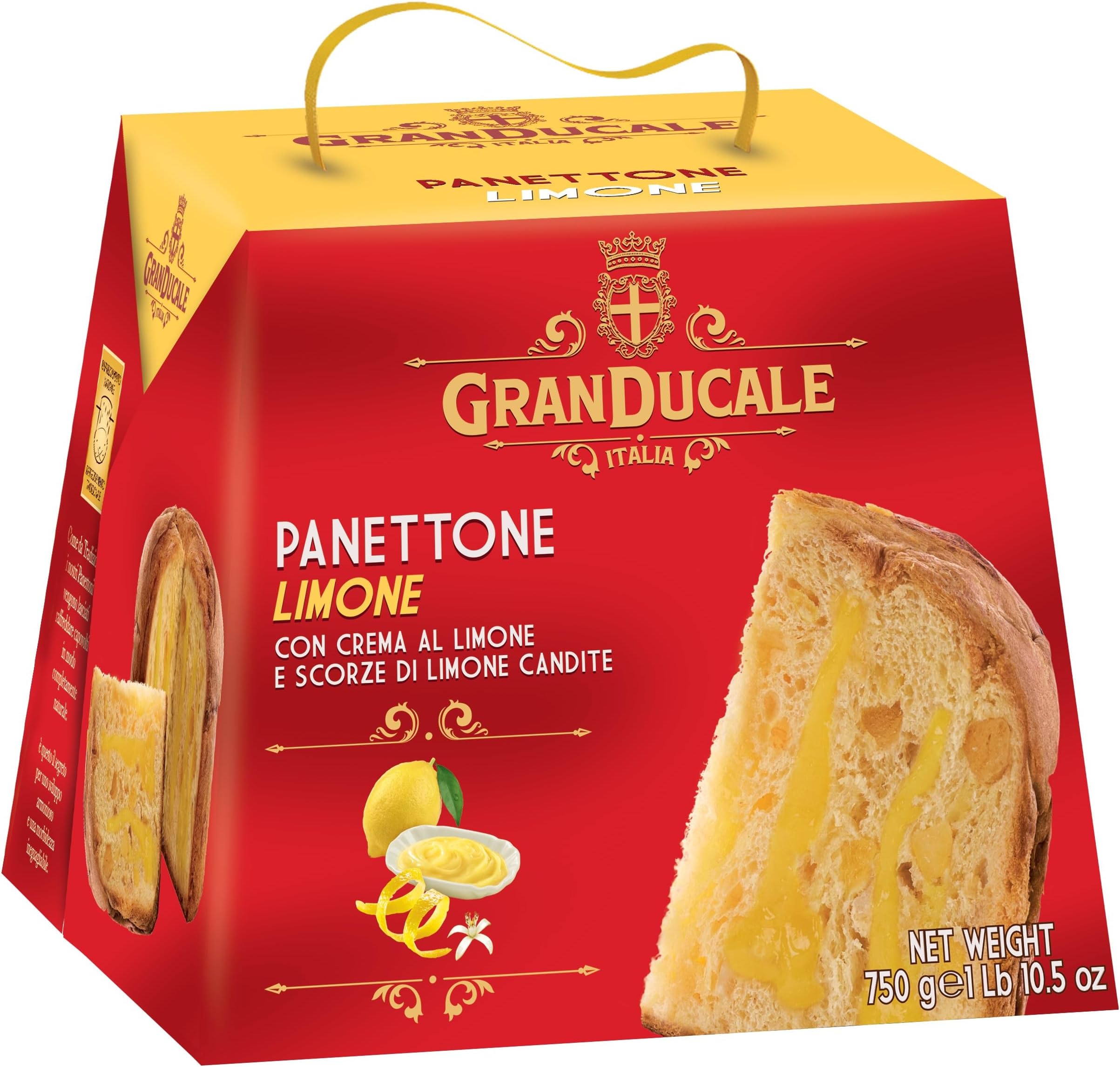 Gran Ducale Panettone Doppia Delizia Gran Limone (Lemon cream filled Panettone) 750g