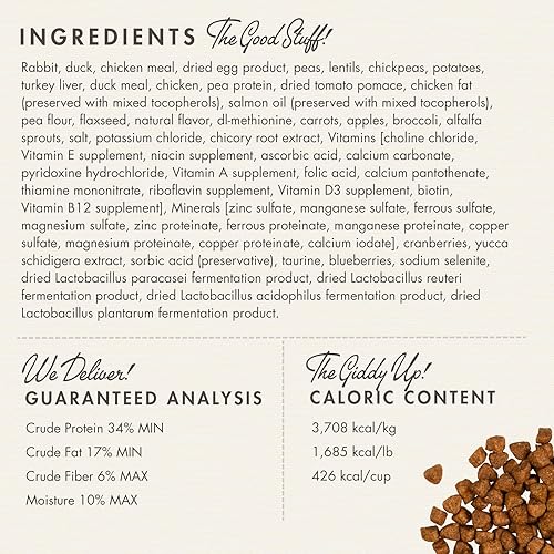 Miniatura 4 de Fromm Four-Star Nutritionals Hasen Duckenpfeffer - Comida seca prémium para gatos, receta de conejo, 10 libras