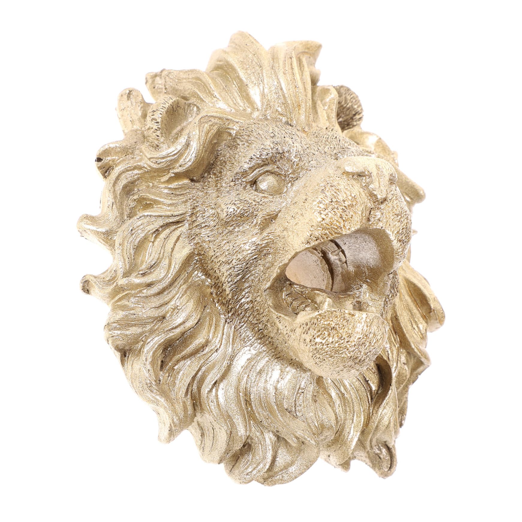 Artibetter Lion Head Fountain Nozzle Life Like Colours Wall Hanging Decorative Resin Spout Outdoor for Gardens and Outdoors