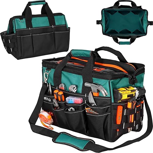 Miniatura 1 de Bolsa de herramientas resistente de 17 pulgadas, caja de herramientas de poliéster 1680D, bolsa de almacenamiento, bolsas de herramientas de
