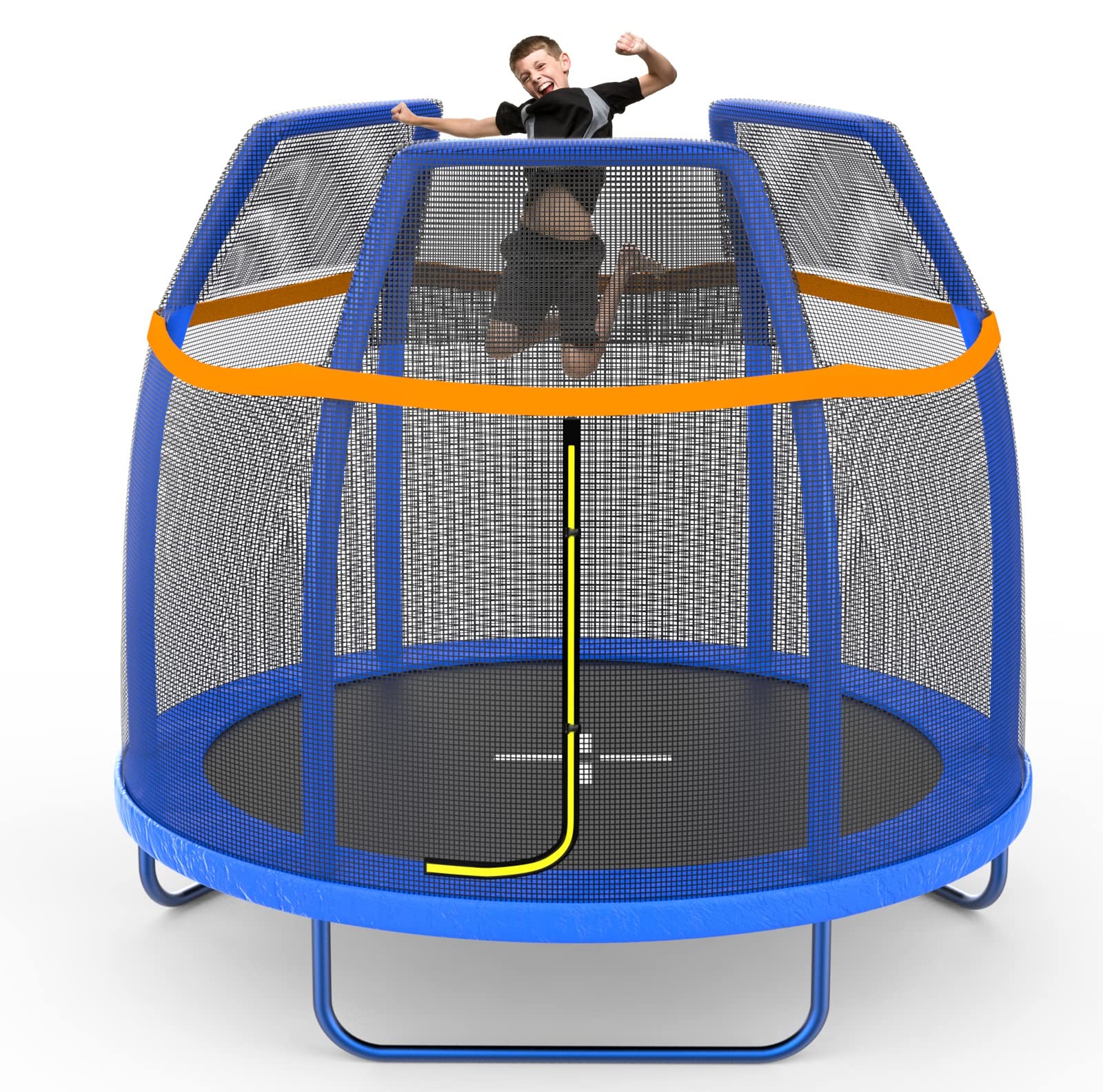 AOTOB7FT Trampoline for Kids Toddler with Enclosure Net &Safety Pad, Mini Trampoline with Heavy Duty Frame Indoor Outdoor,Small Trampoline Max Load 400lbs, Prefect Gifts for Boys and Girls