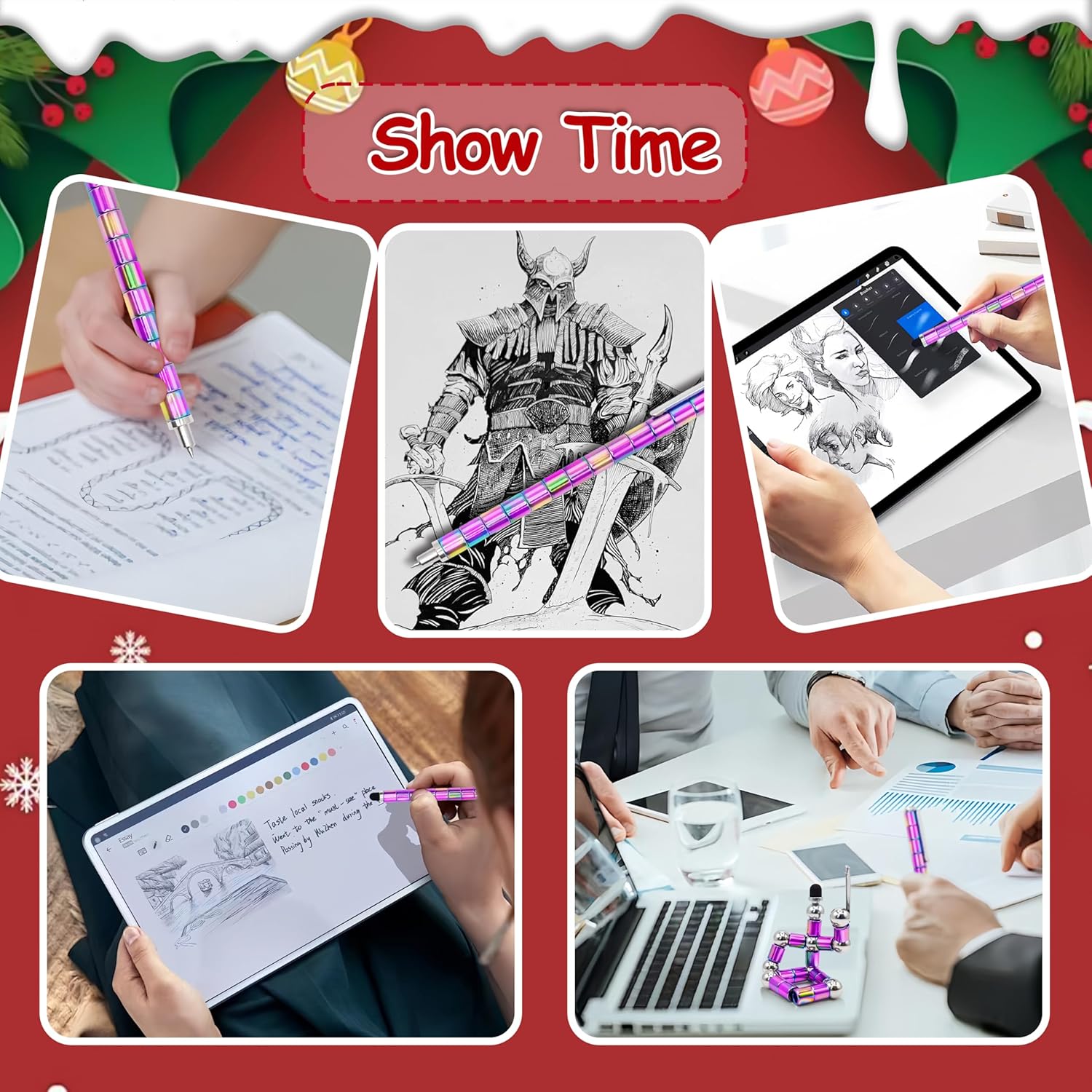 Upgrade Fidget Pen Magnetic Pen, Teen Boys Girls Gift Ideas Fidget Magnets Toy Gifts for Men Him Boy Girl Kids Stocking Stuffers for Teens Adults Men Christmas Toys 2024