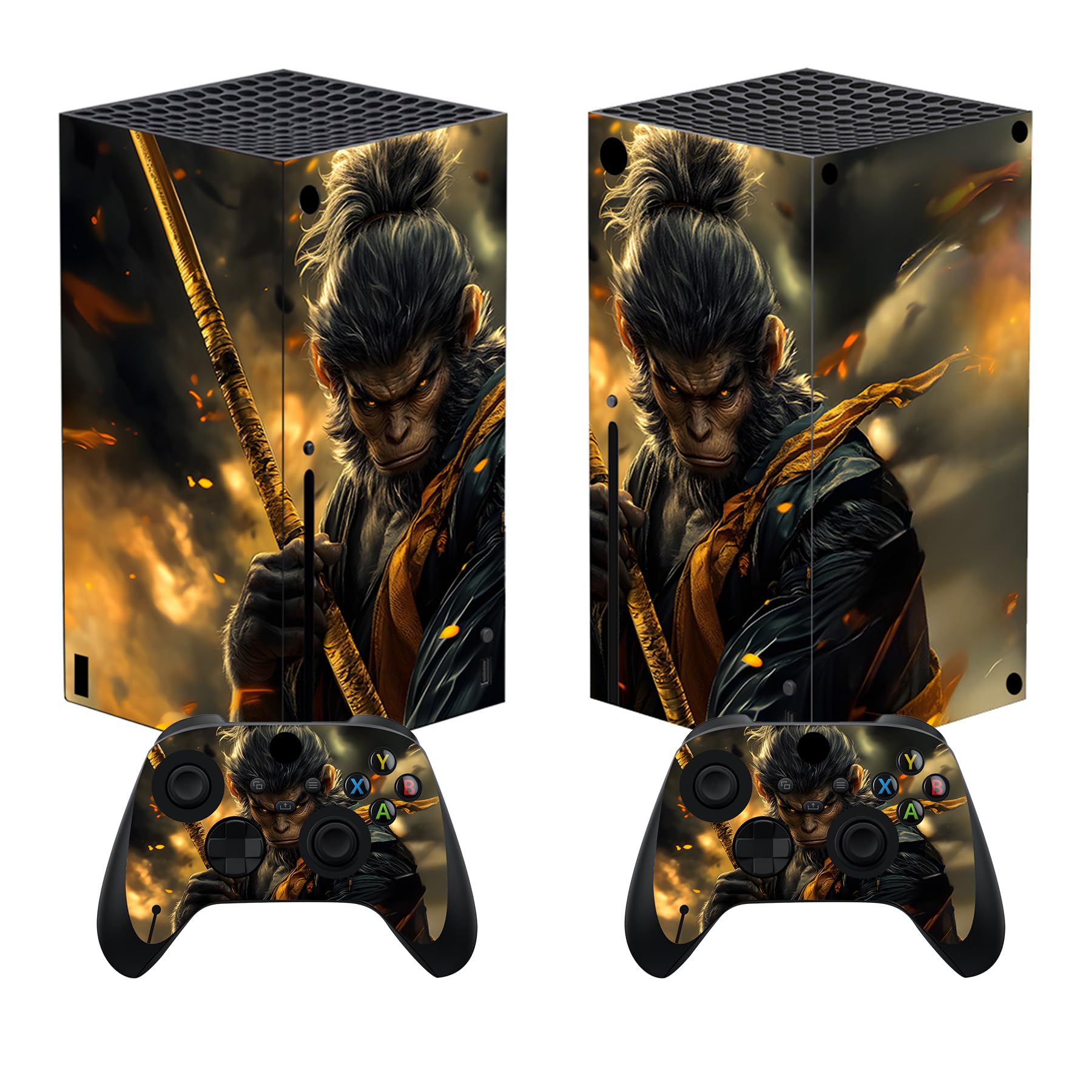 playvital Purple Galaxy Custom Vinyl Skins for Xbox Series X, Wrap Decal Cover Stickers for Xbox Series X Console Controller — view 12
