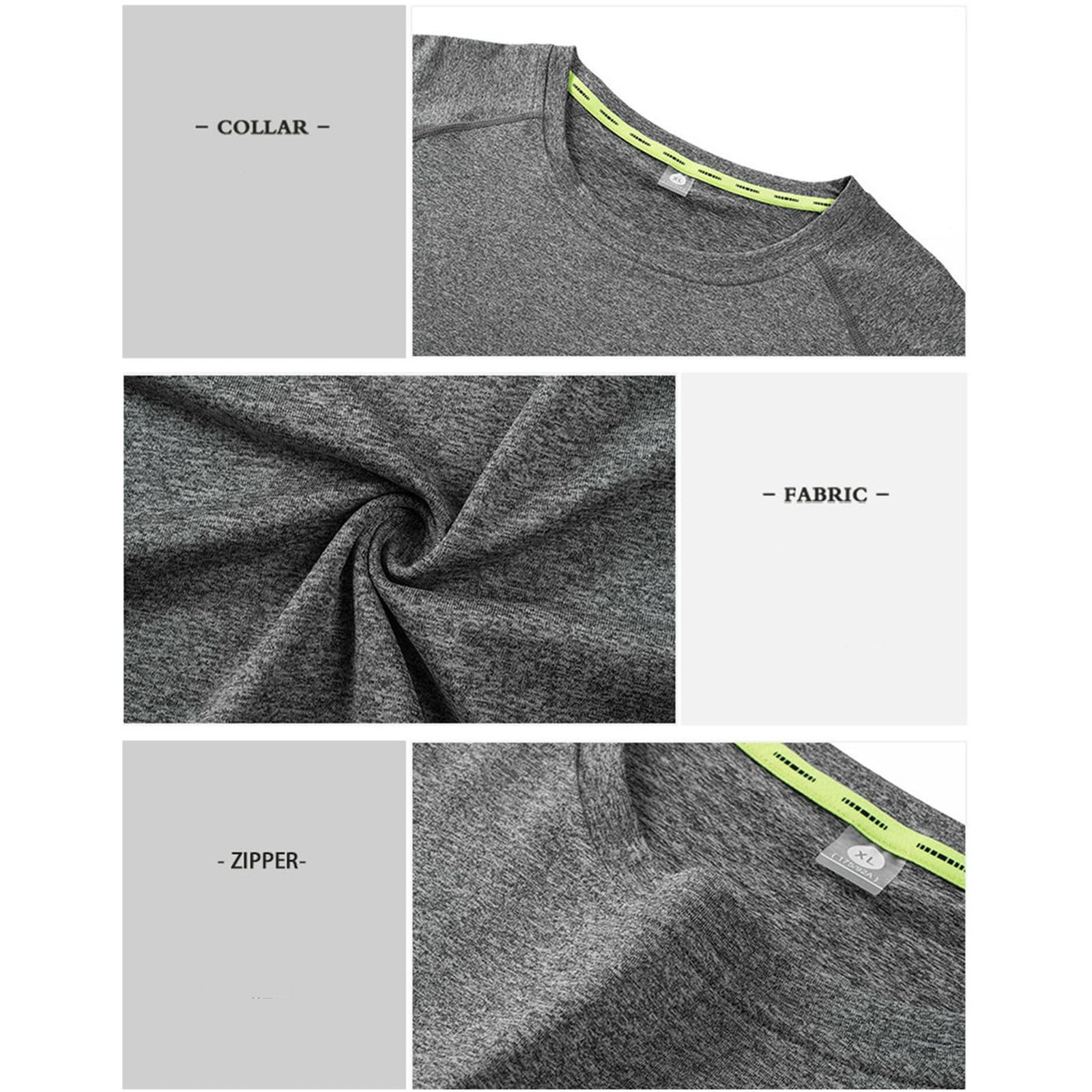 Męskie t-shirty męskie szybkoschnące koszulki sportowe - oddychające krótkie rękawy do biegania, siłowni, koszykówki i badmintona - wygodna odzież sportowa