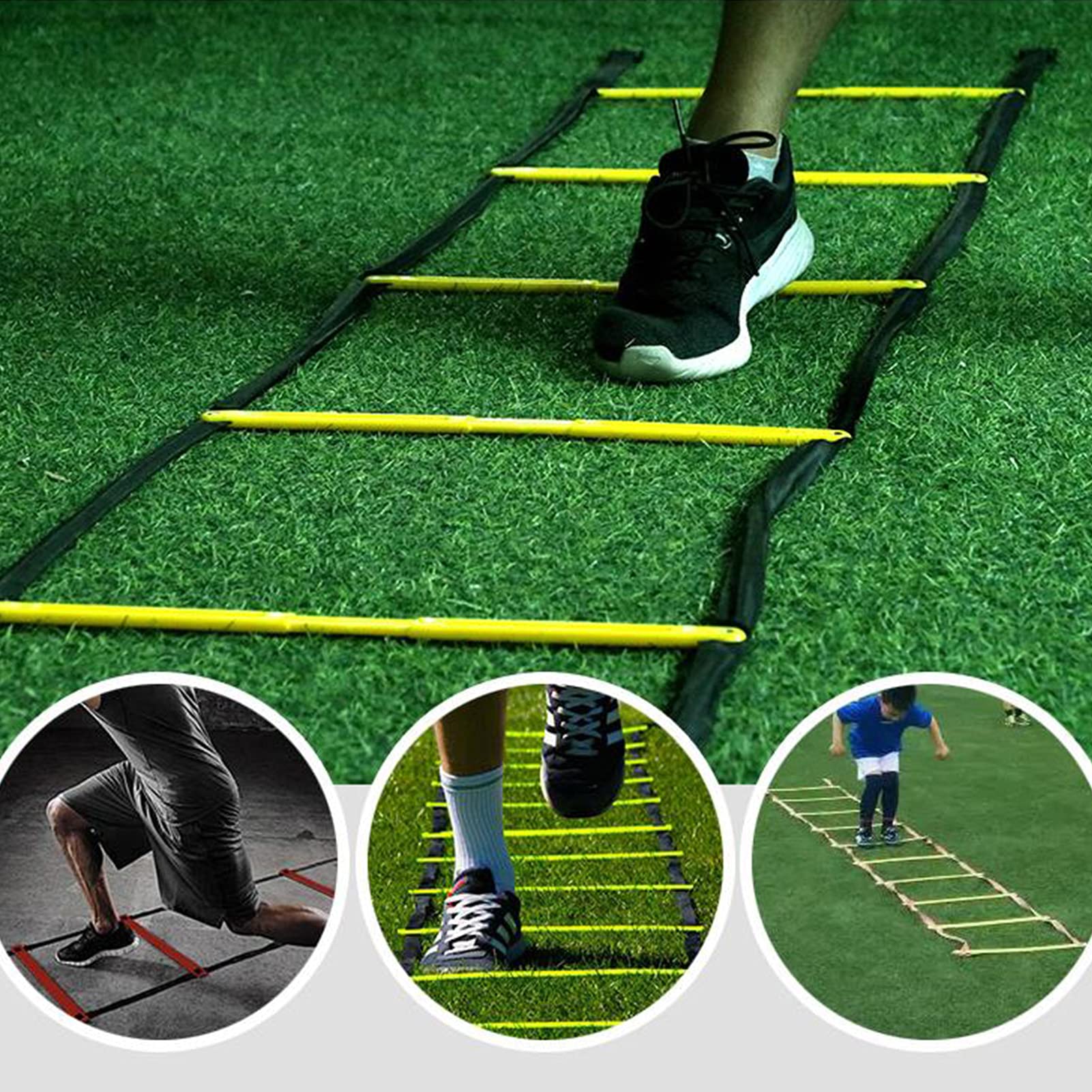 Drabinki szybkościowe, Drabina Agility 3-10 m Trening fitness do piłki nożnej na świeżym powietrzu