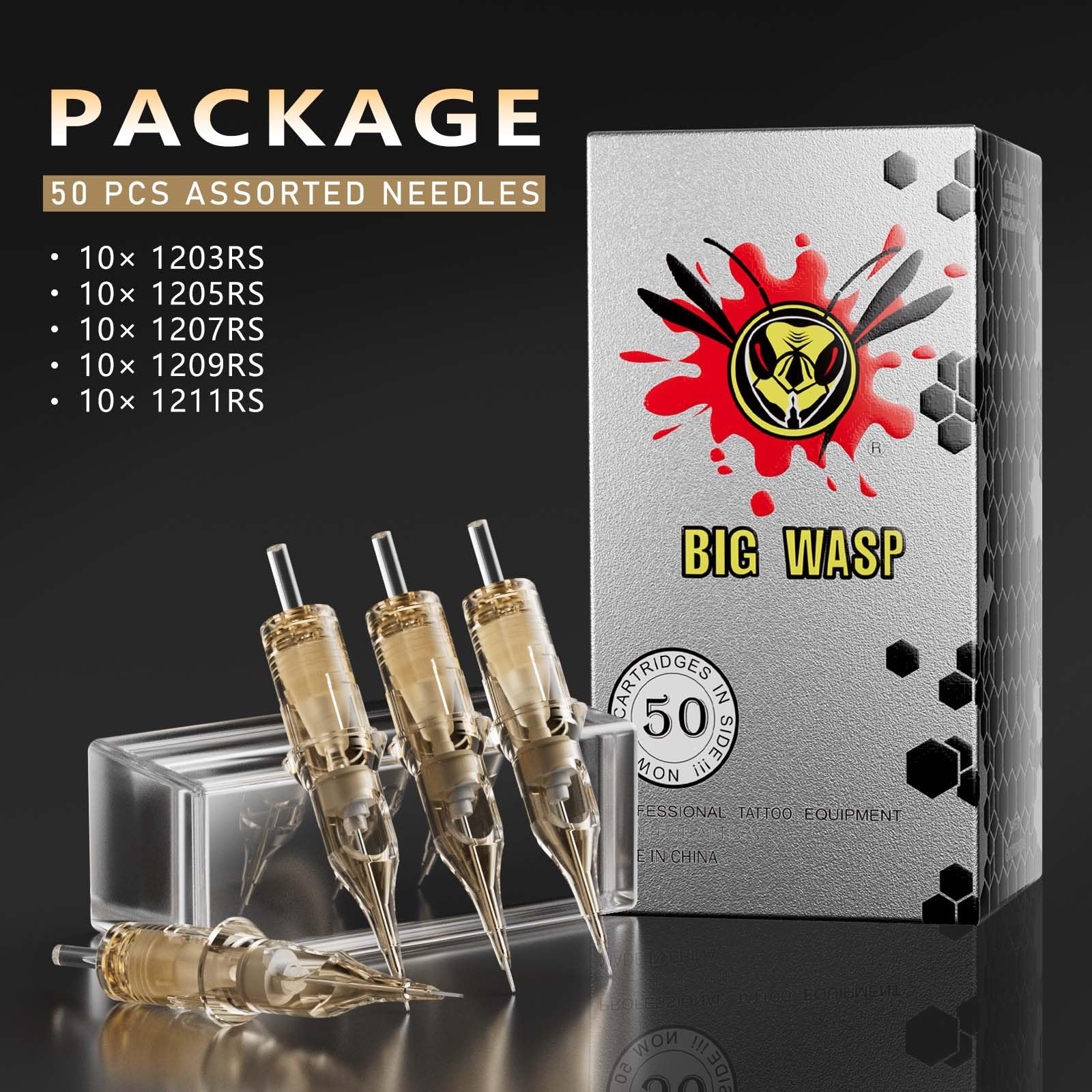 Bigwasp タトゥーカートリッジ (3RL、5RS、9RS、11CM) Bigwasp タトゥーカートリッジ (3RL、5RS、9RS、11CM) Amazon.com