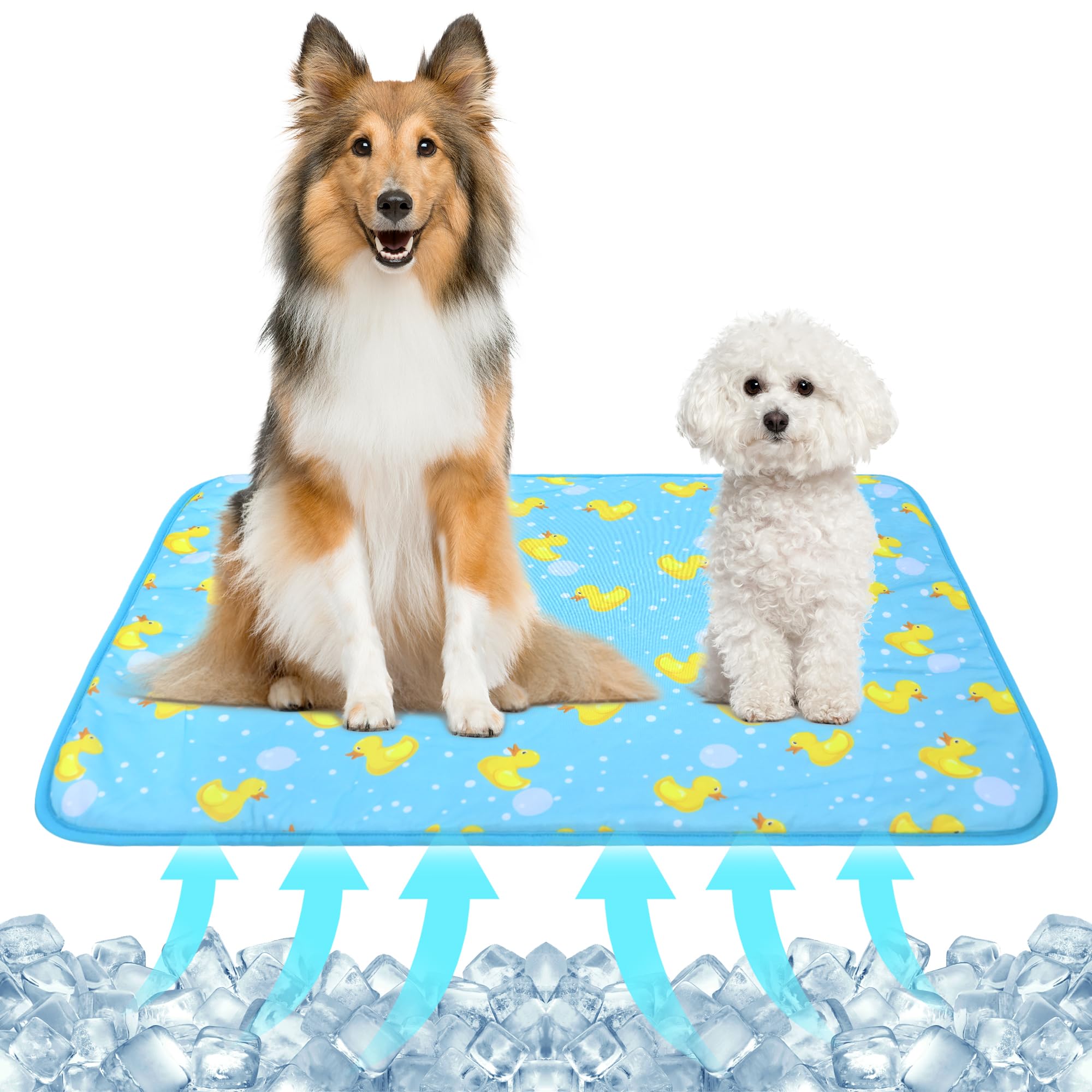 Tapis rafraîchissant d'été NACOCO : le matelas doux au salon pour chiens et enfants