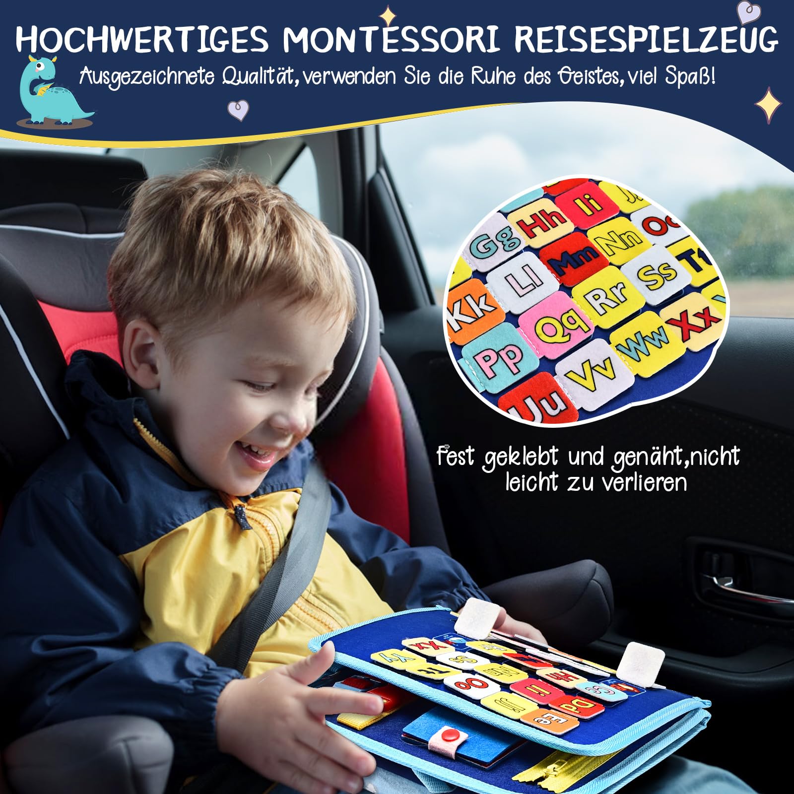 BuzzoXerex Busy Board Duits, 8 pagina's in 1 BuzzoXerex Busy Board Duits, 8 pagina's in 1