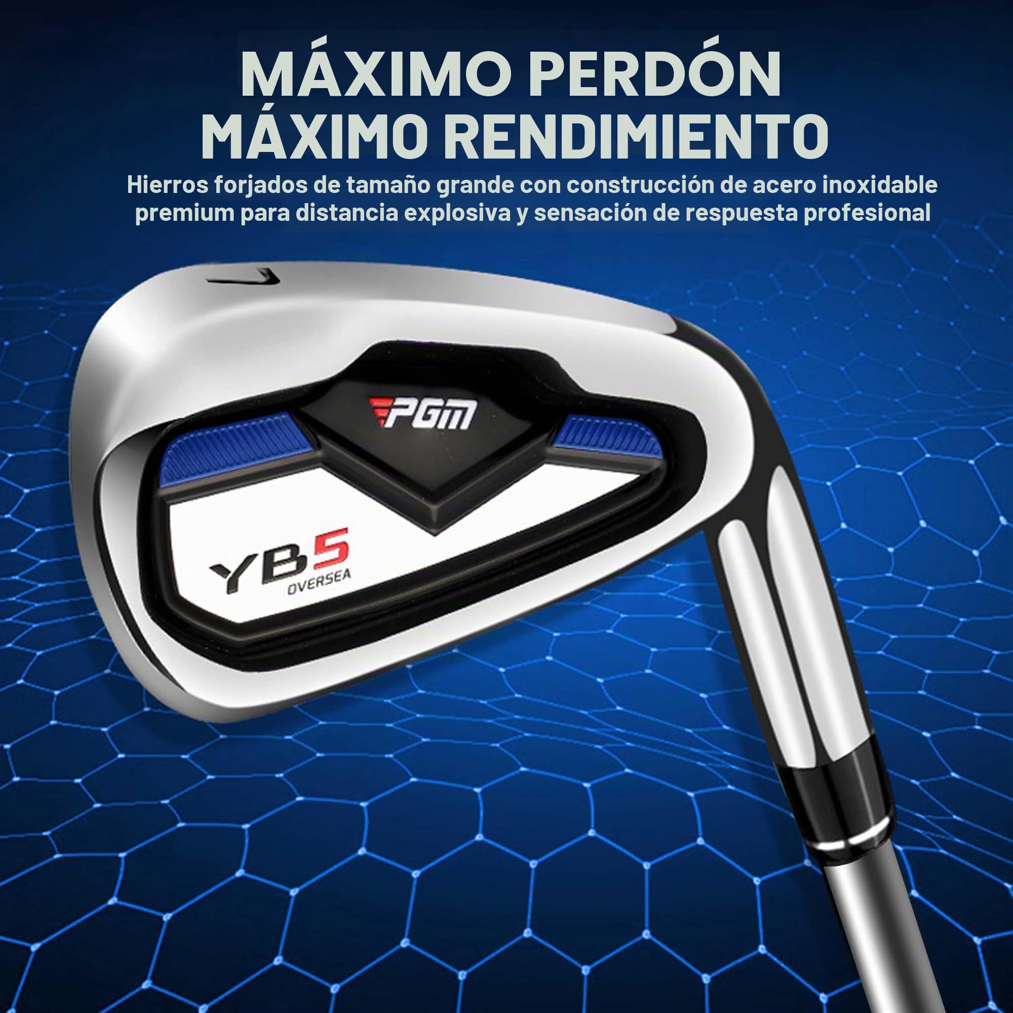 PGM Juegos completos de palos de golf para hombre, 11 piezas, 2 de madera (#1,3), 1 híbrido (#4H), 7 hierros (#5, 6, 7, 8, 9, PW, SW), 1 putter, bolsa de soporte de golf, diestros, ideal para
