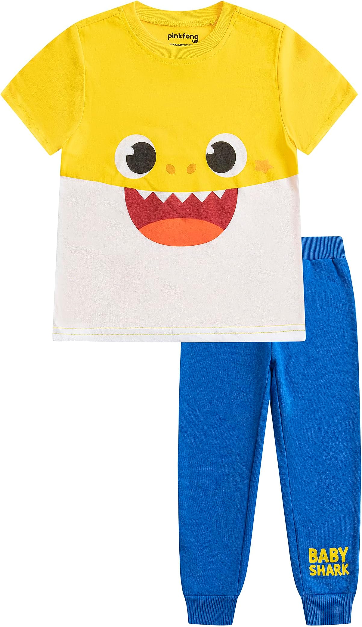 Baby Shark Boys 2 Piece T-Shirt and Pants for Infant, Toddler and Little Kid