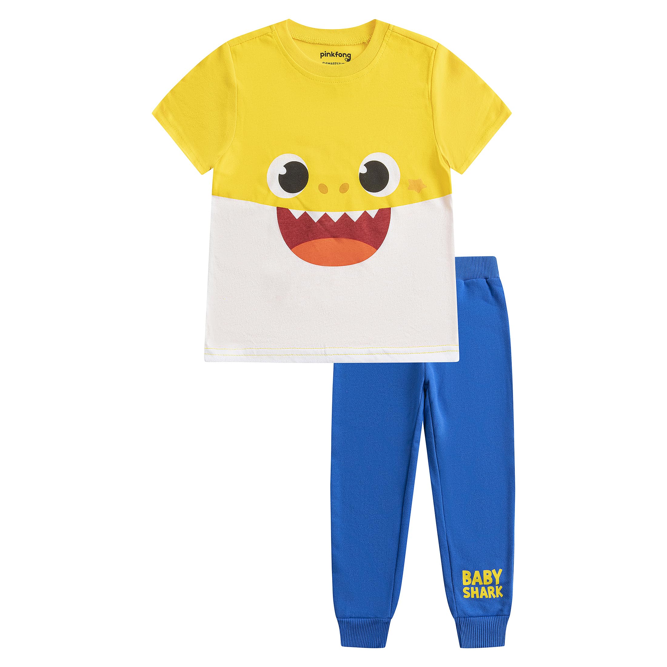 Baby Shark Boys 2 Piece T-Shirt and Pants for Infant, Toddler and Little Kid